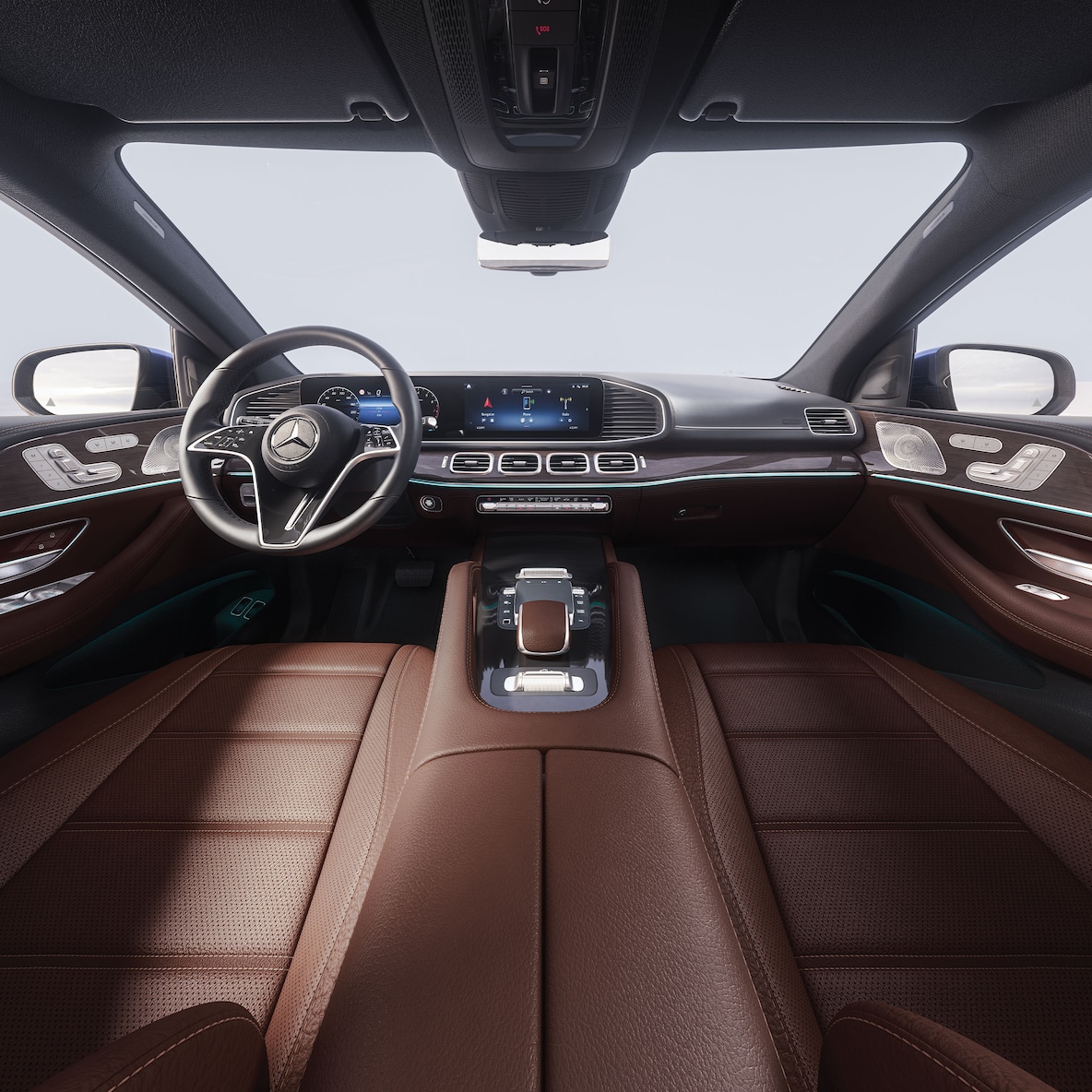 Interiören i Mercedes-Benz GLE Coupé.