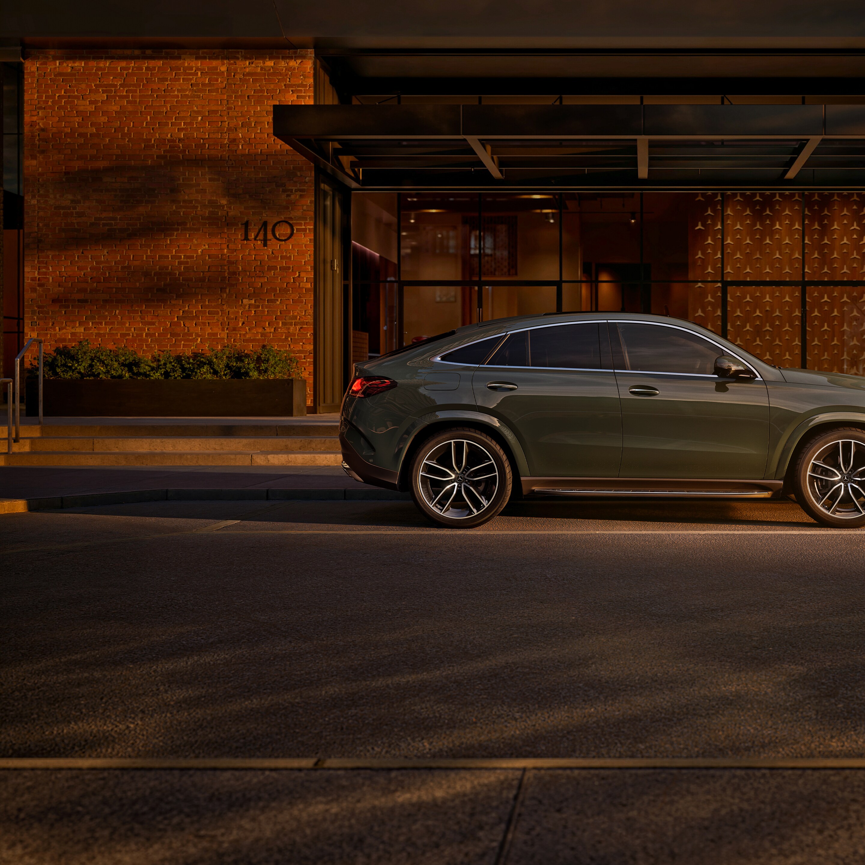 Exteriören på nya GLE Coupé.