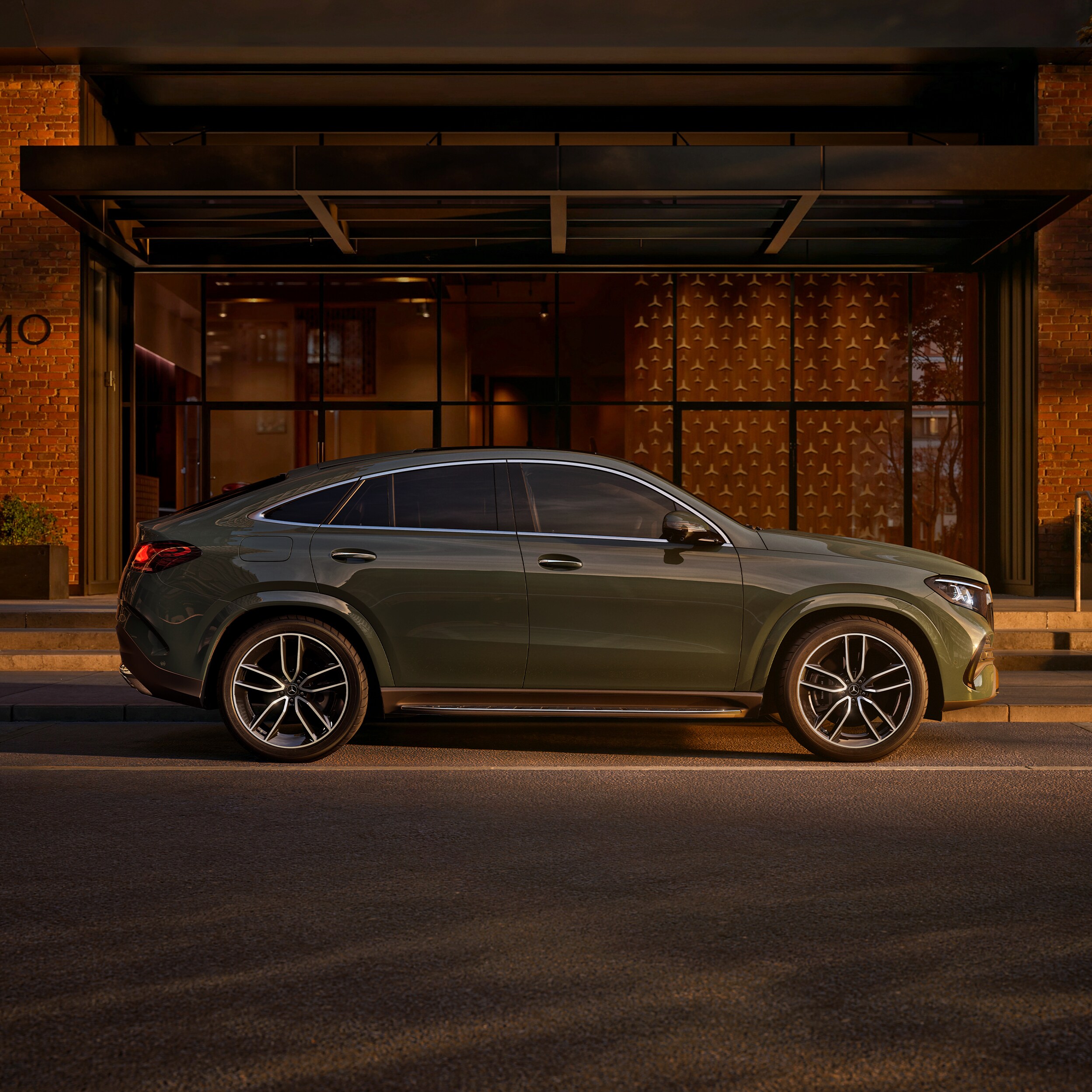 Exteriören på nya GLE Coupé.