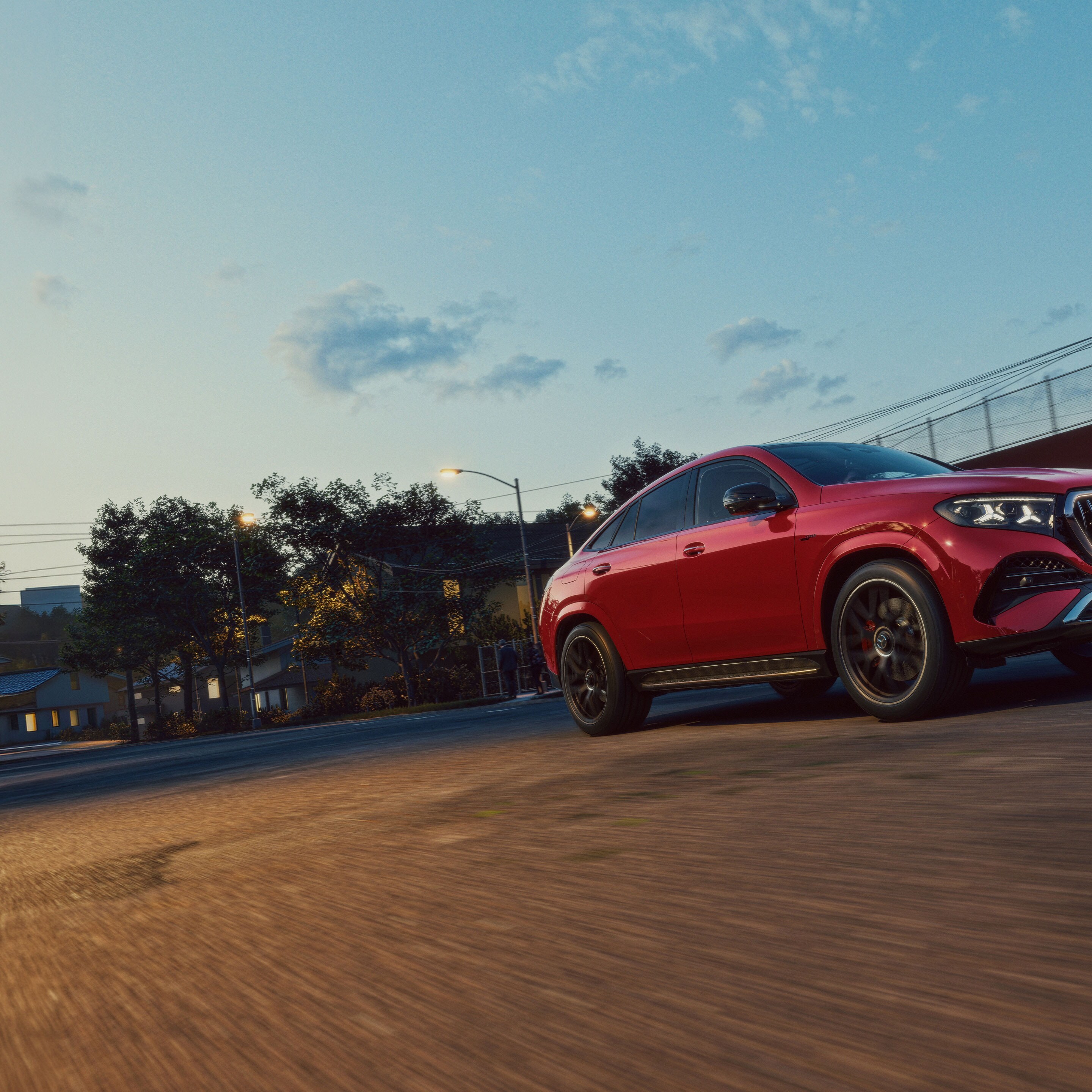 Exteriören hos nya Mercedes-AMG GLE Coupé.