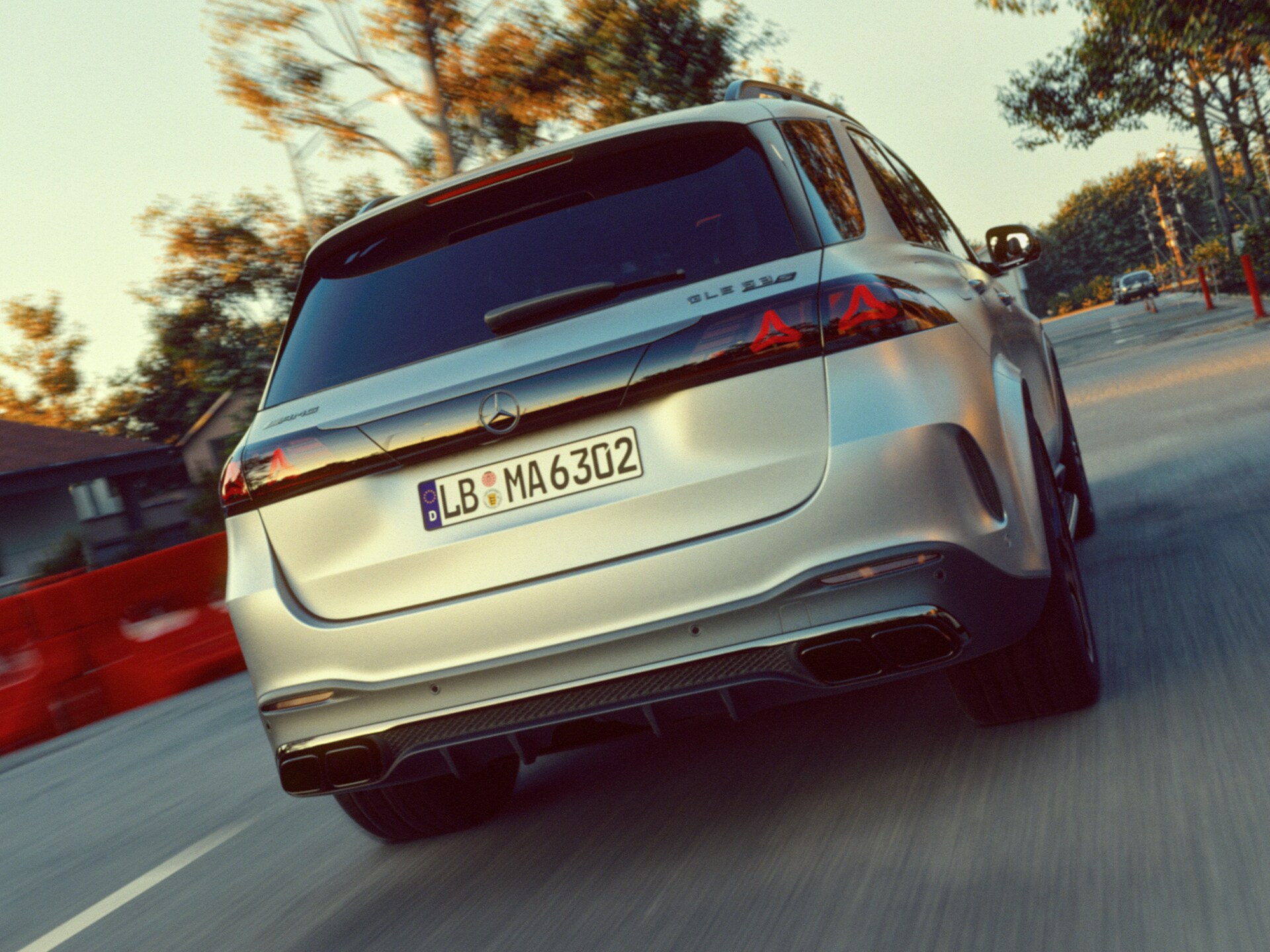 Den nya bakdesignen på Mercedes-AMG GLE 63 S SUV.