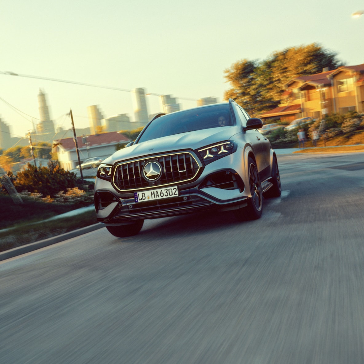 Den nya fronten hos Mercedes-AMG GLE 63.