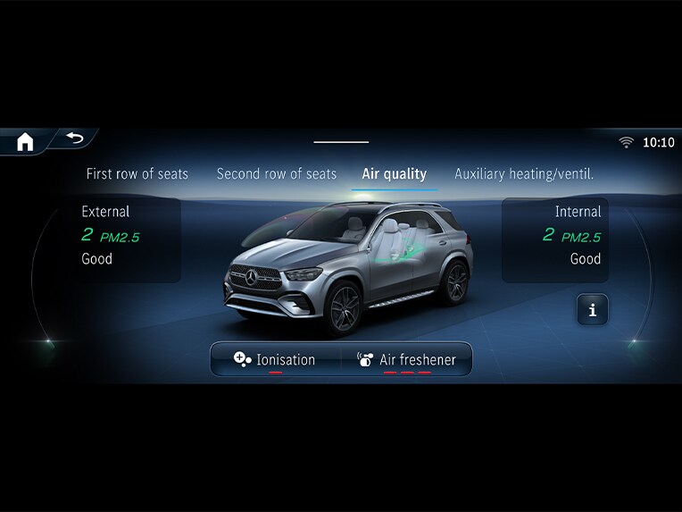 Illustration av ENERGIZING AIR CONTROL i Mercedes-Benz GLE.