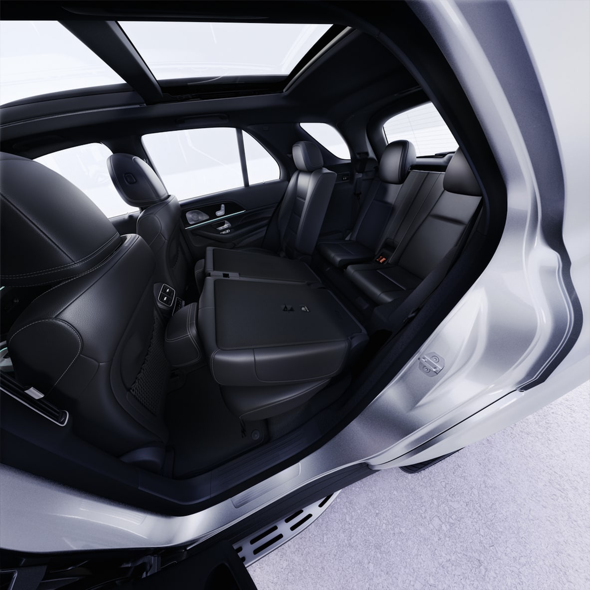 Interiören i Mercedes-Benz GLE.