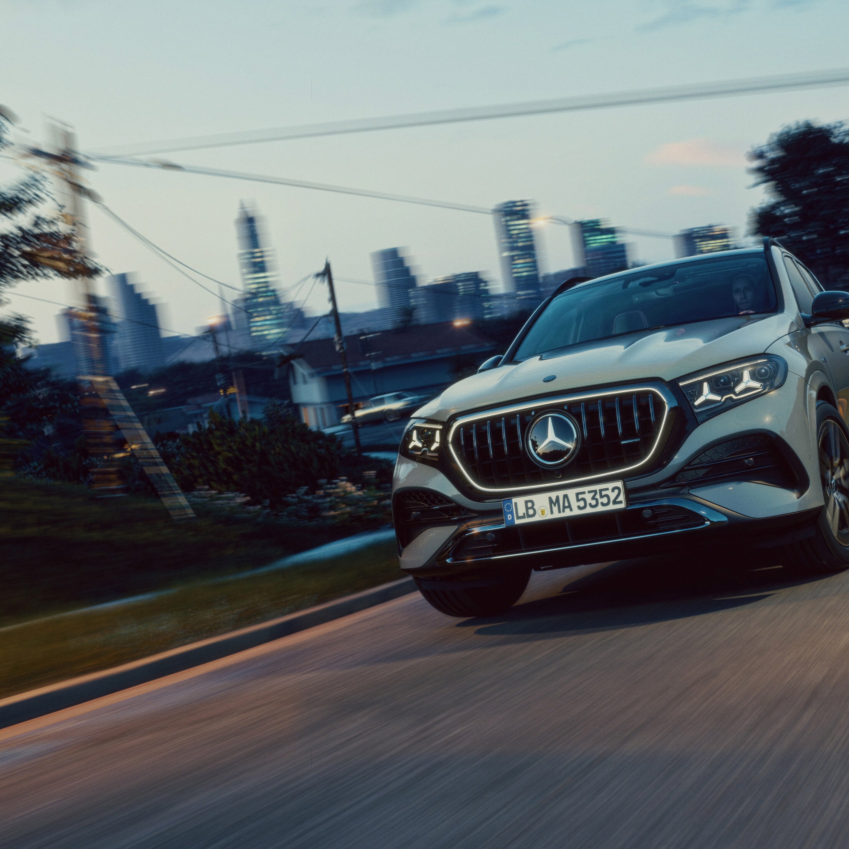 Nya Mercedes-AMG GLE sedd framifrån.