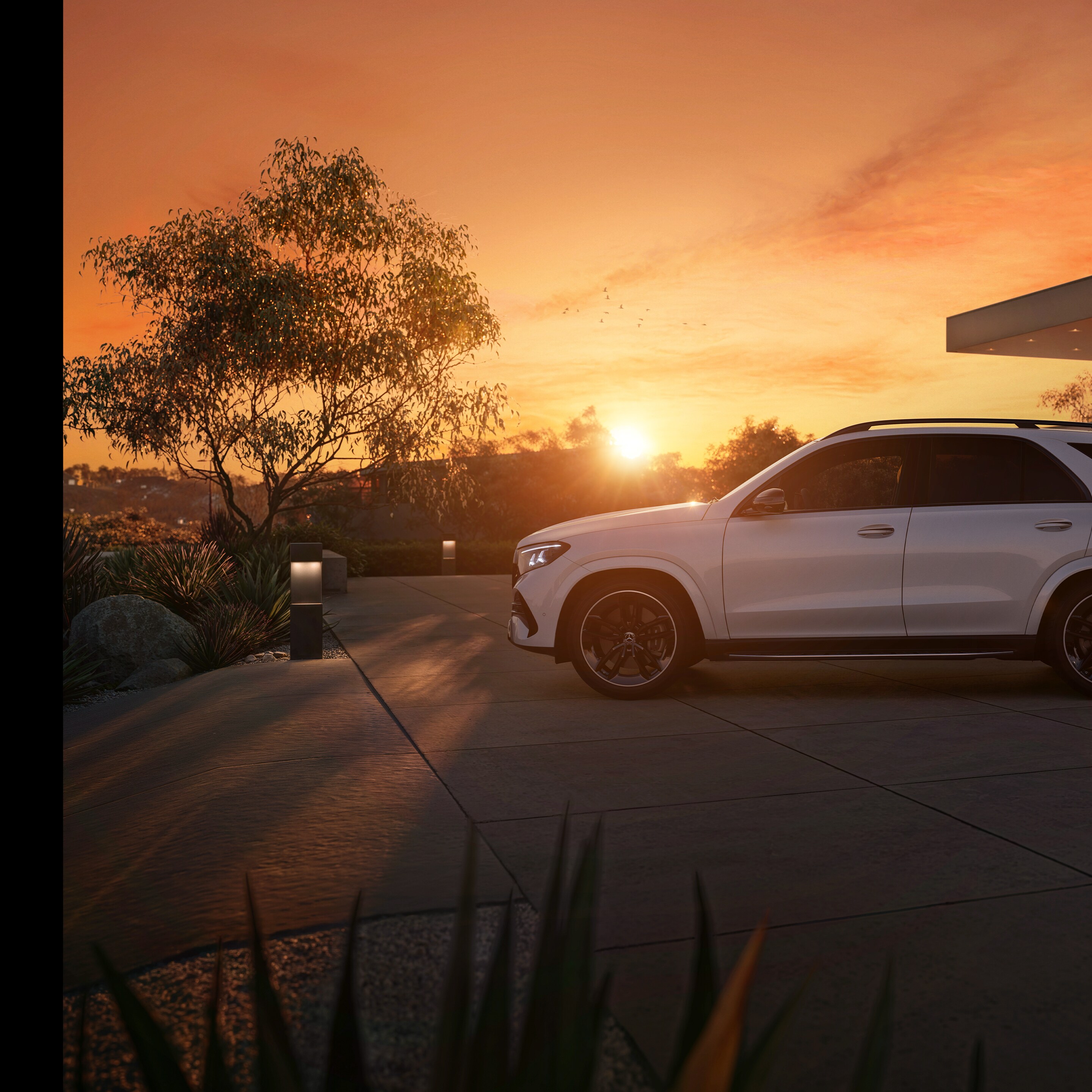 Exteriören på nya GLE från Mercedes-Benz.