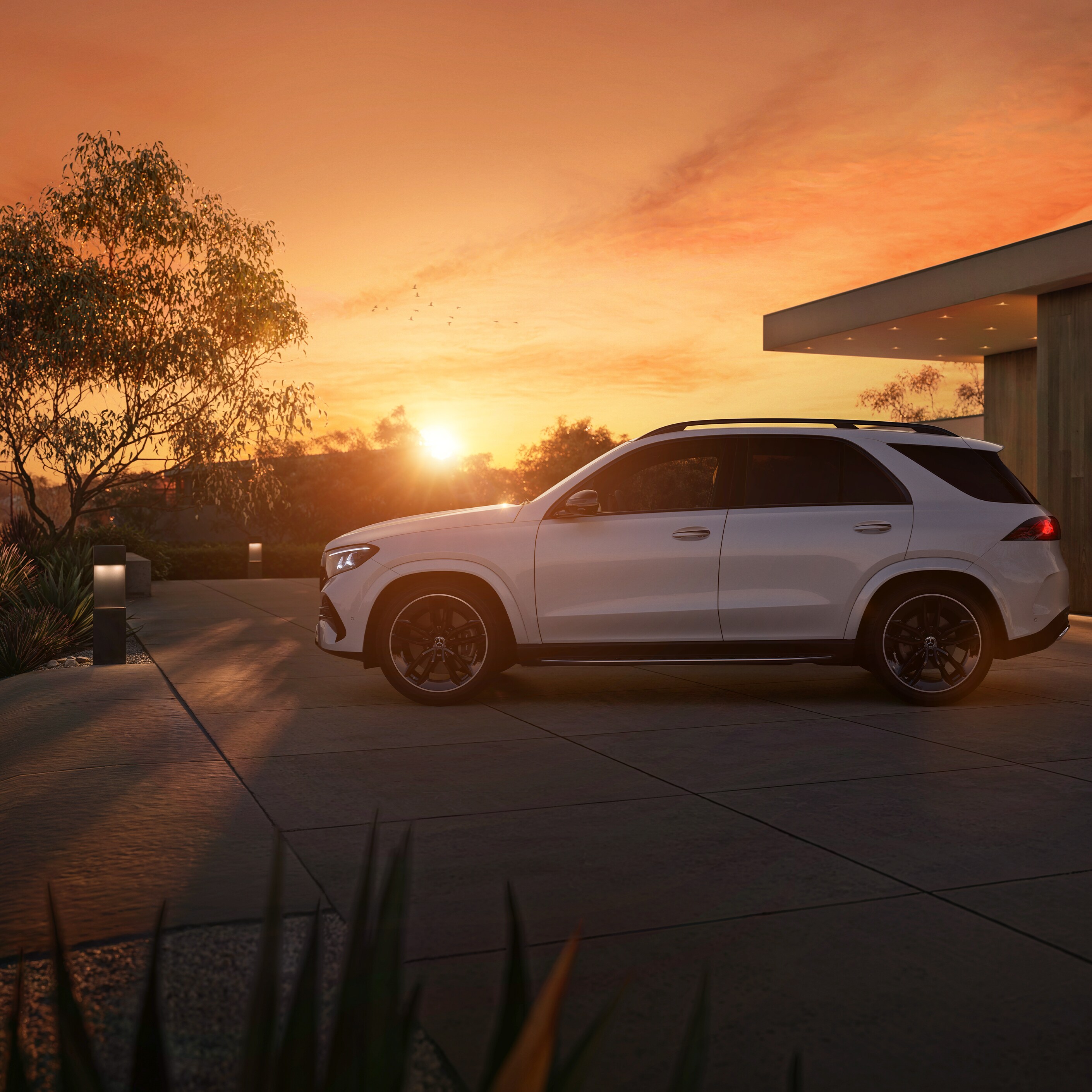 Exteriören på nya GLE från Mercedes-Benz.