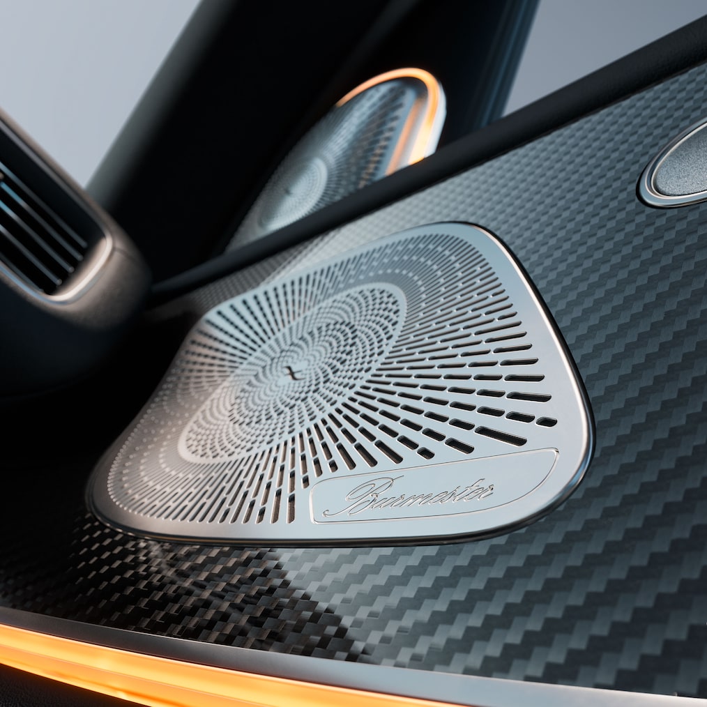 Högtalarna till Burmester® Surround Sound System i Mercedes-Benz GLS.