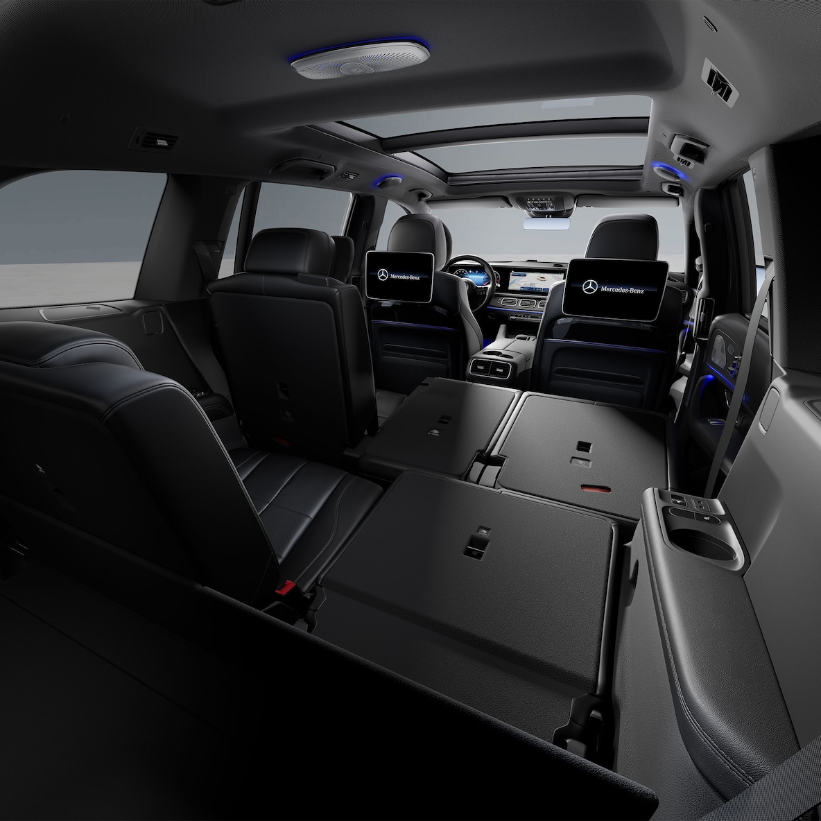 Hög grad av mångsidighet i GLS interiör.