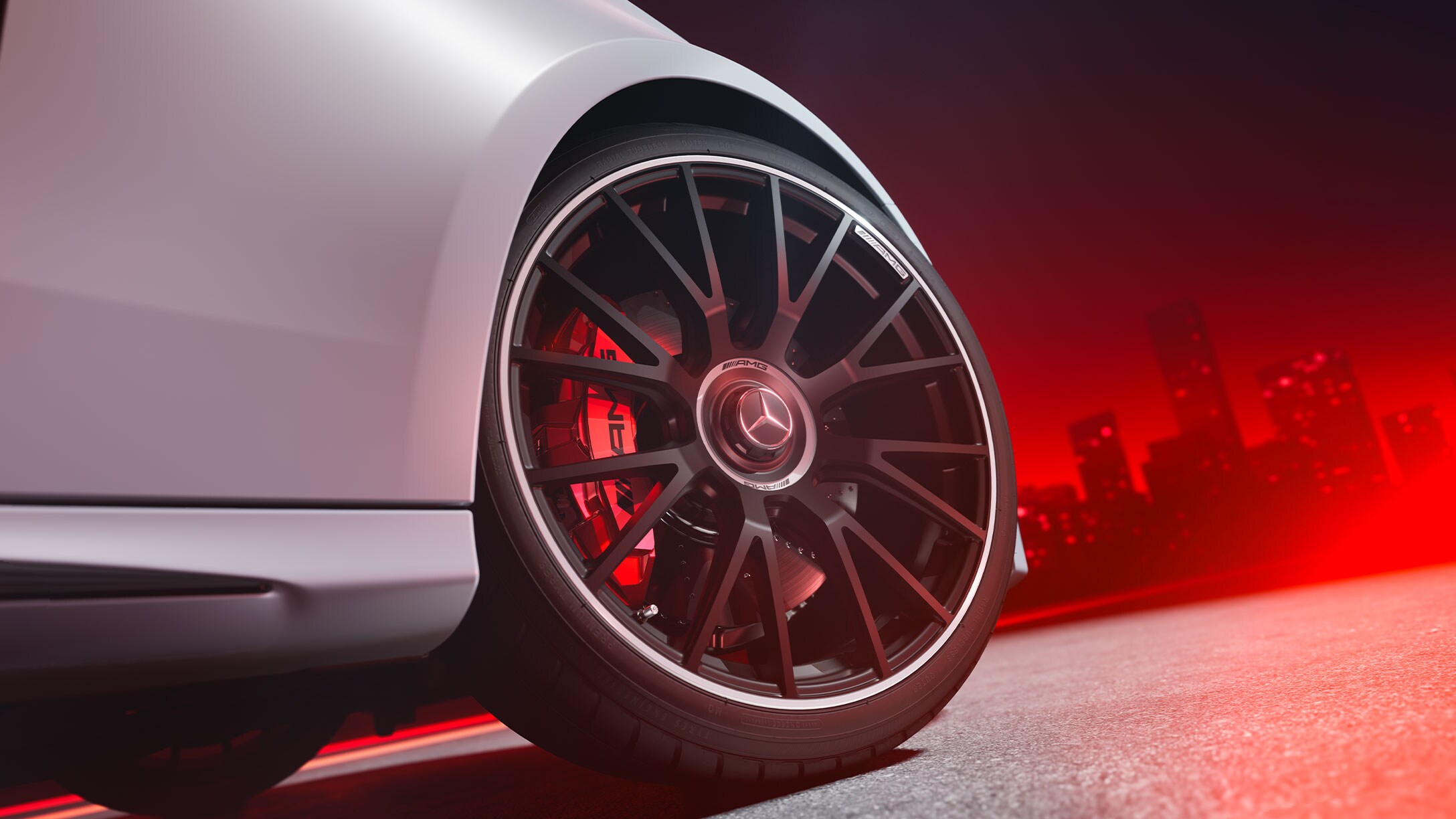 Mercedes-AMG:s sportiga framtoning.