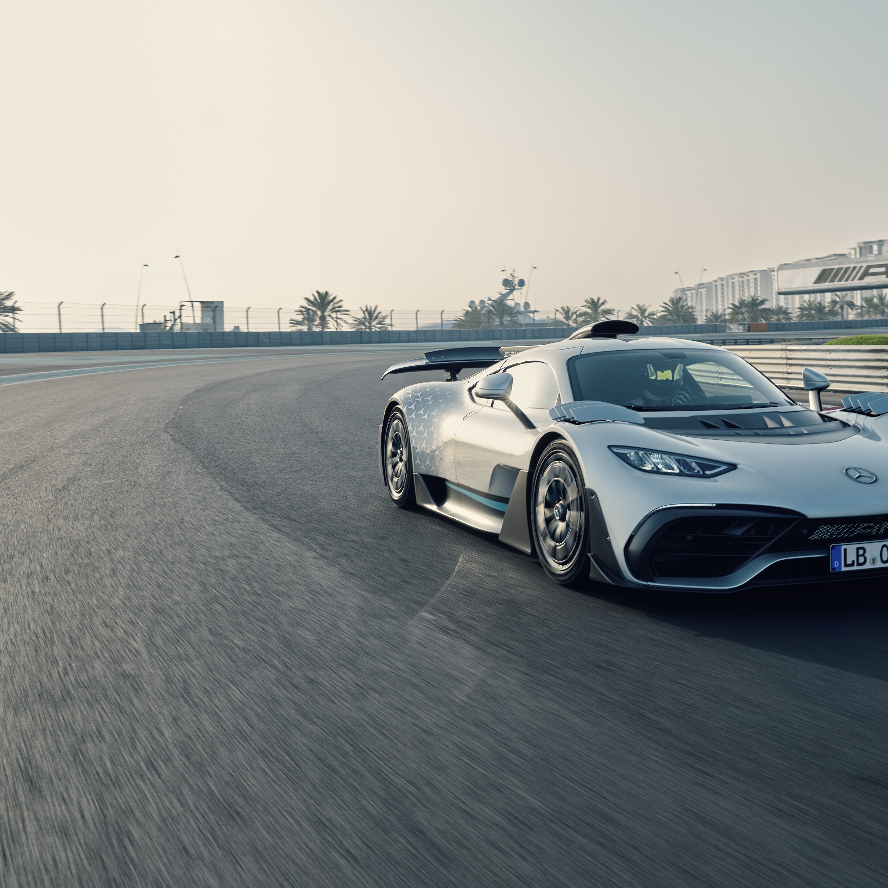 Side front view of the Mercedes-AMG Project ONE.