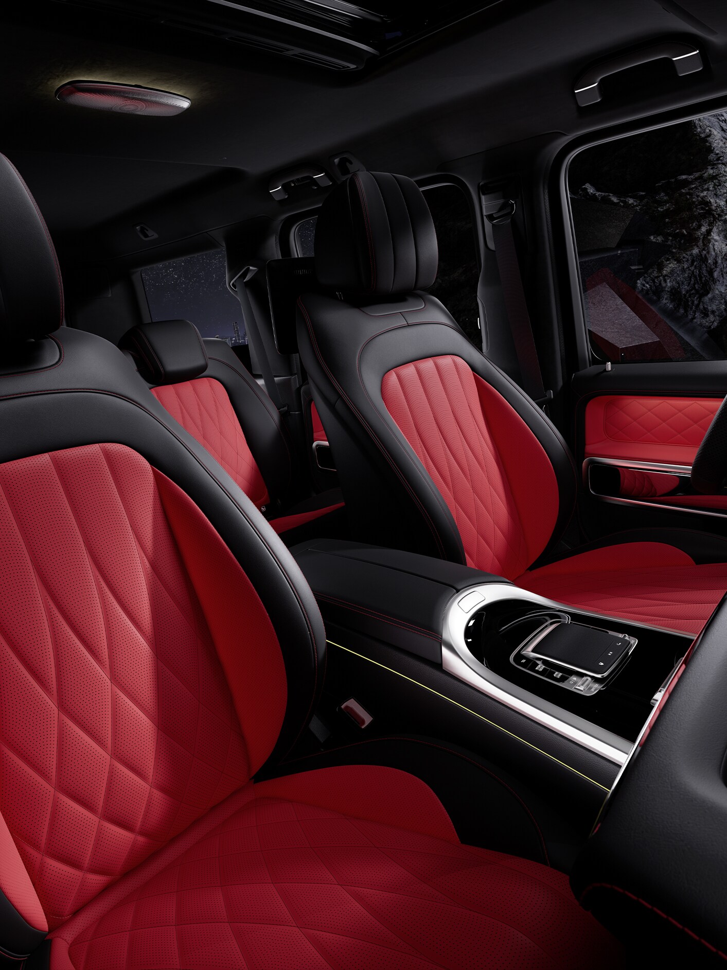 MANUFAKTUR lädersäten i Mercedes-Benz G-Klass interiör