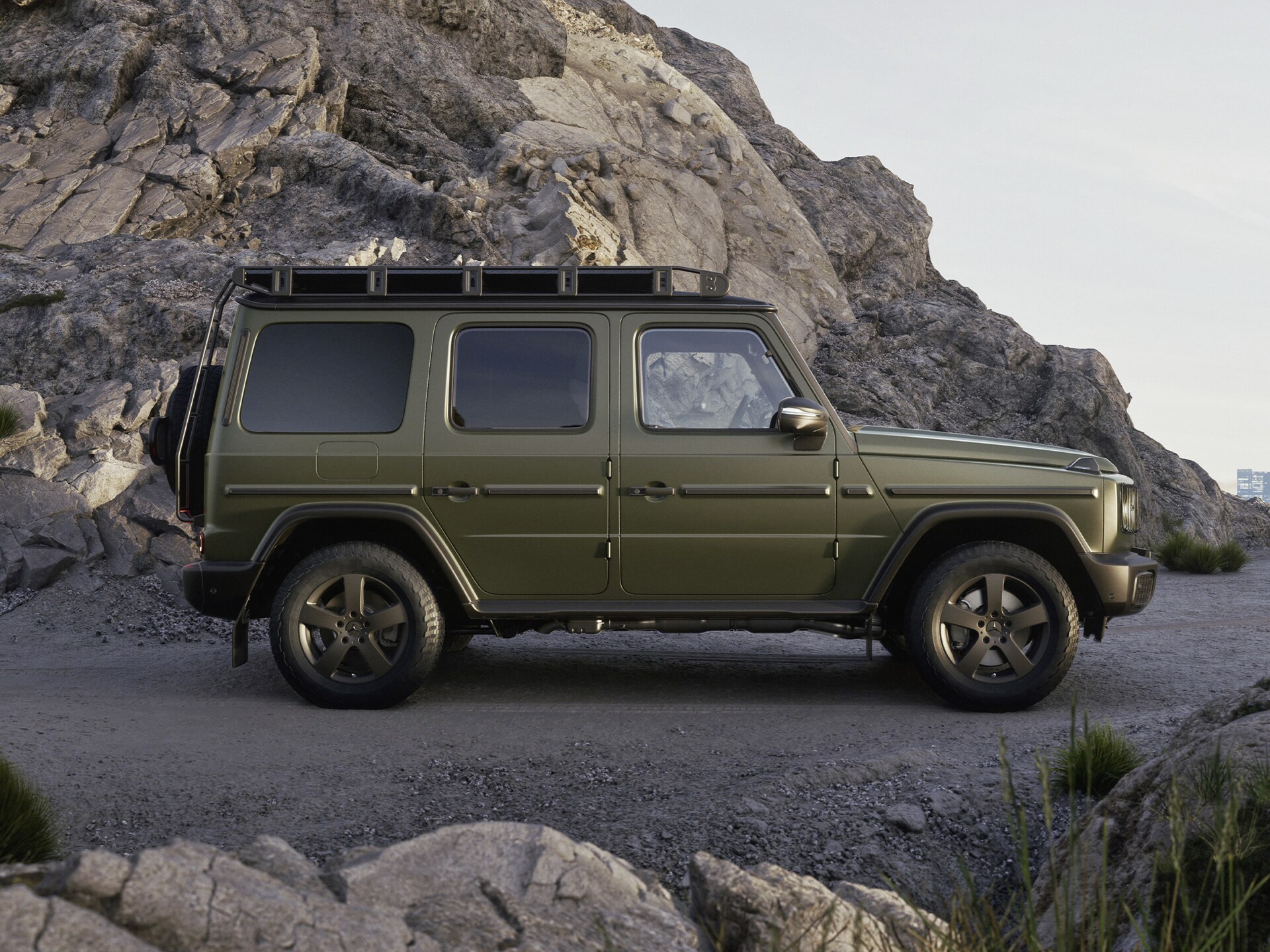 Exteriören hos Mercedes-Benz G-Klass.