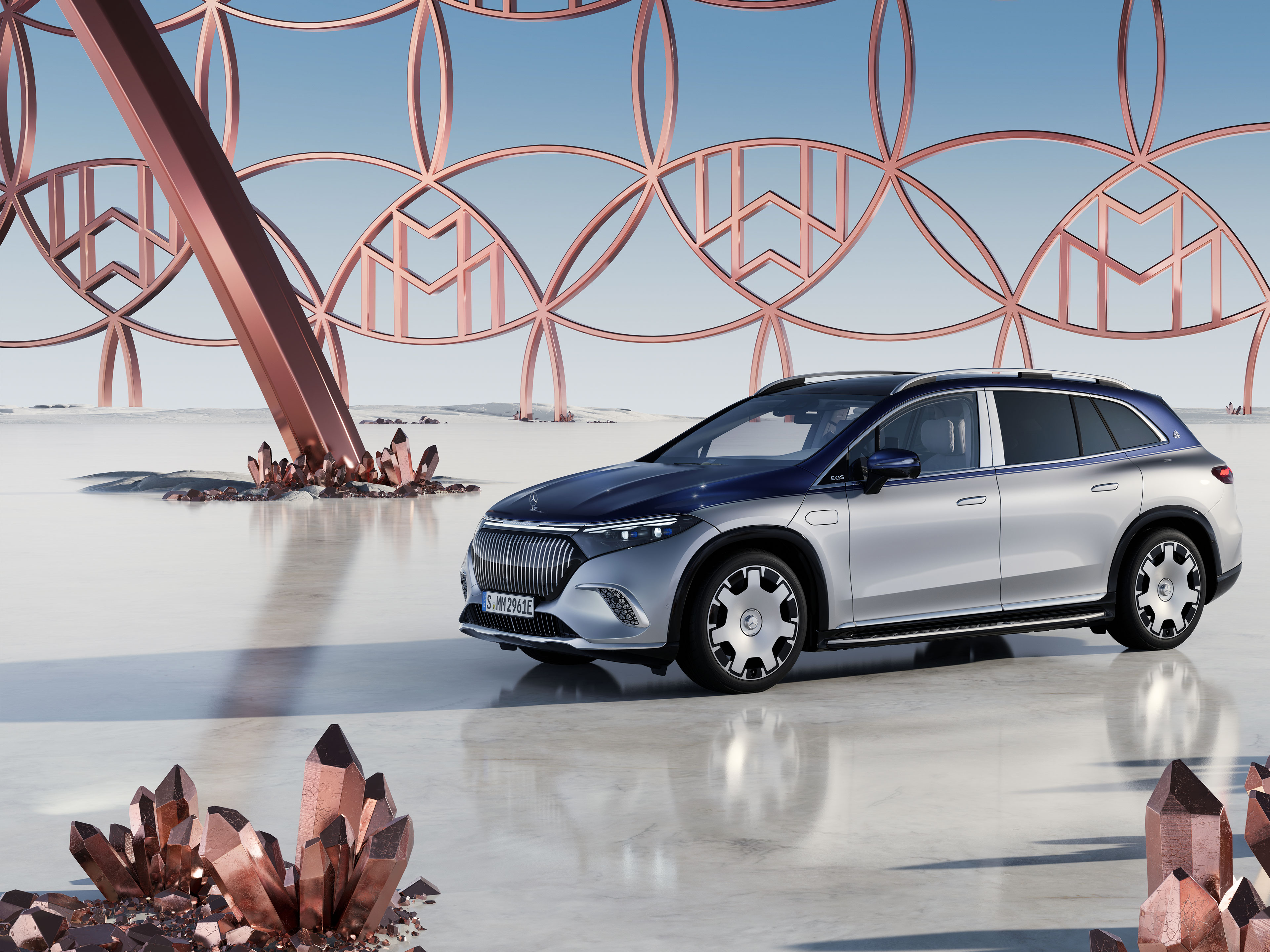 EQS Suv | Märket | Mercedes-Maybach Mercedes-Maybach EQS Suv från sidan.