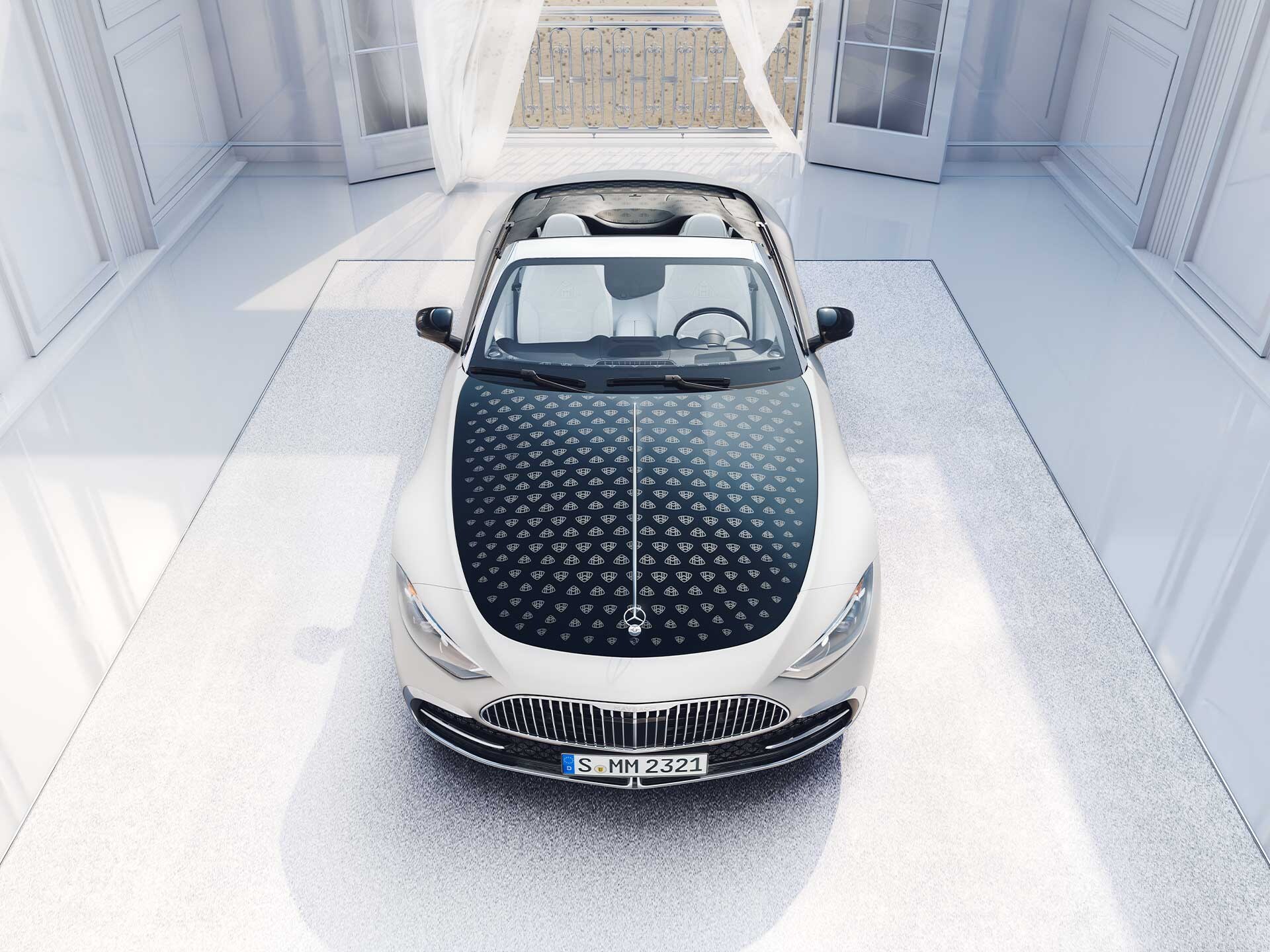 Mercedes-Maybach SL 680 sedd från sidan.