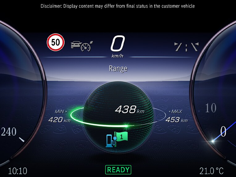 Räckviddsassistenten i Mercedes-Maybach EQS Suv.