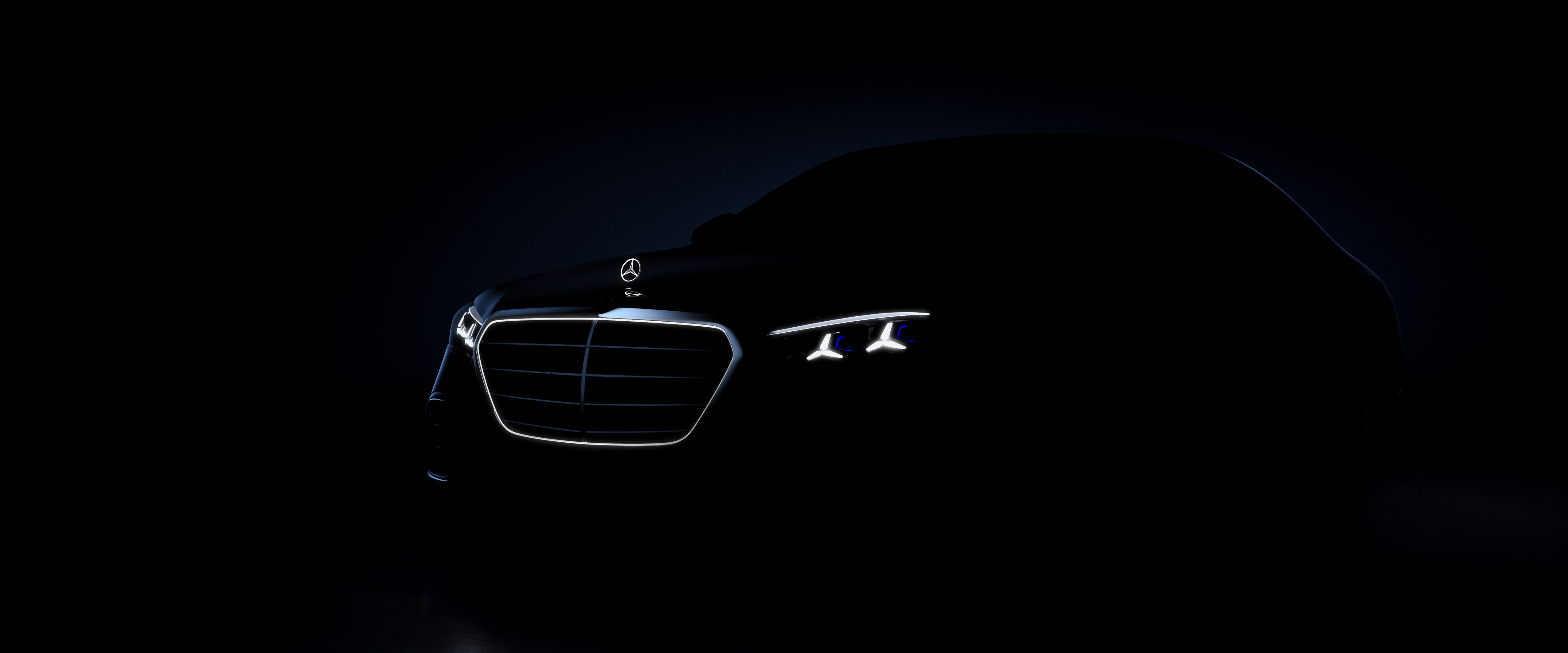 Teaser bild på nya S-Klassen