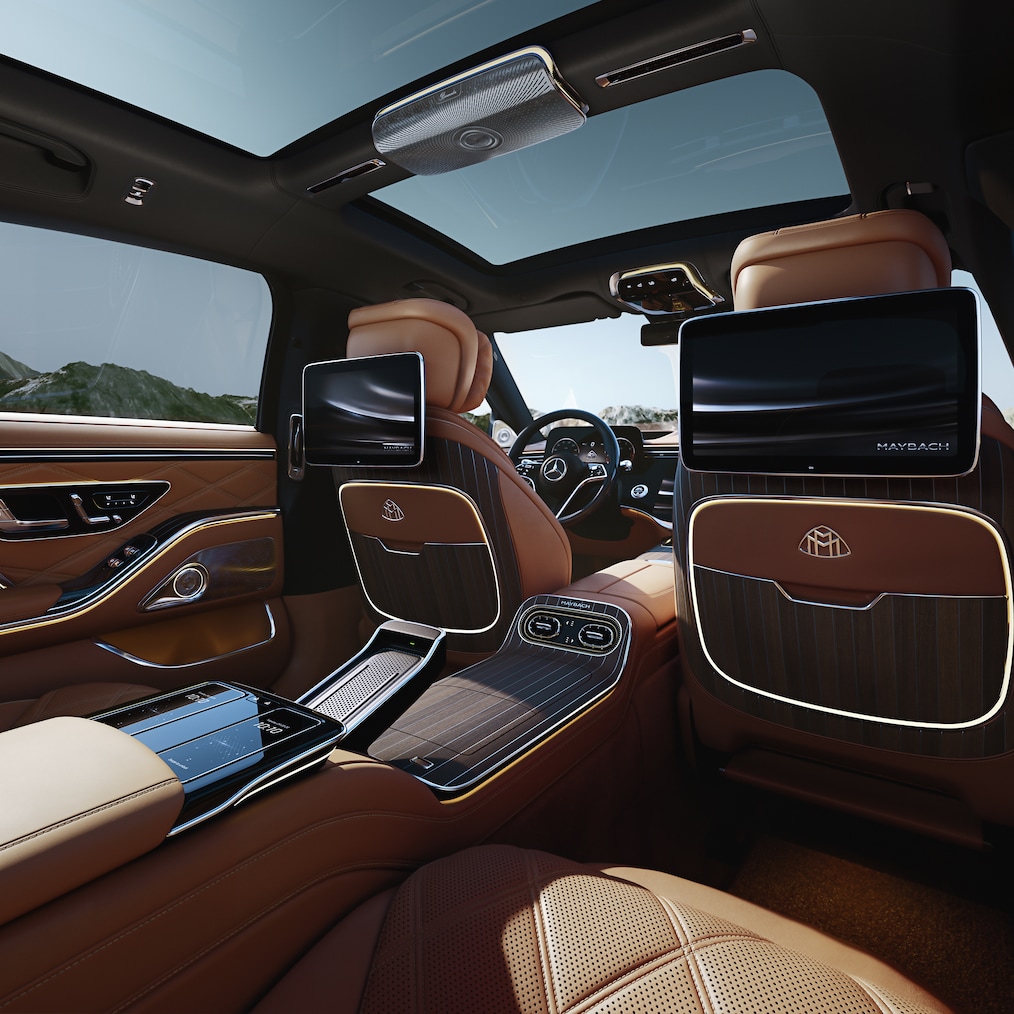 Den exklusiva interiören i nya Mercedes-Maybach S-Klass.