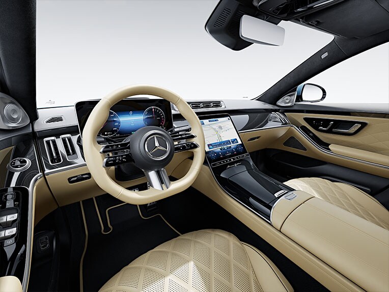 MANUFAKTUR interiörpaket i Mercedes-Benz S-Klass Sedan Lång.