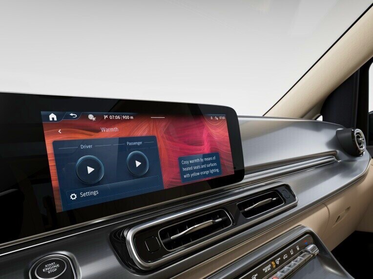 ENERGIZING Comfort i Mercedes-Benz V-Klass.