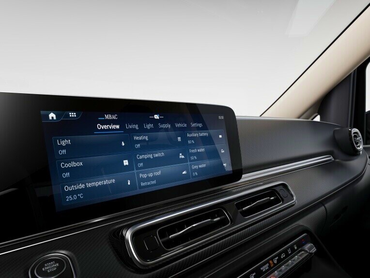 Mercedes-Benz Advanced Control (MBAC) gör din V-Klass Marco Polo till ett mobilt Smart Home.