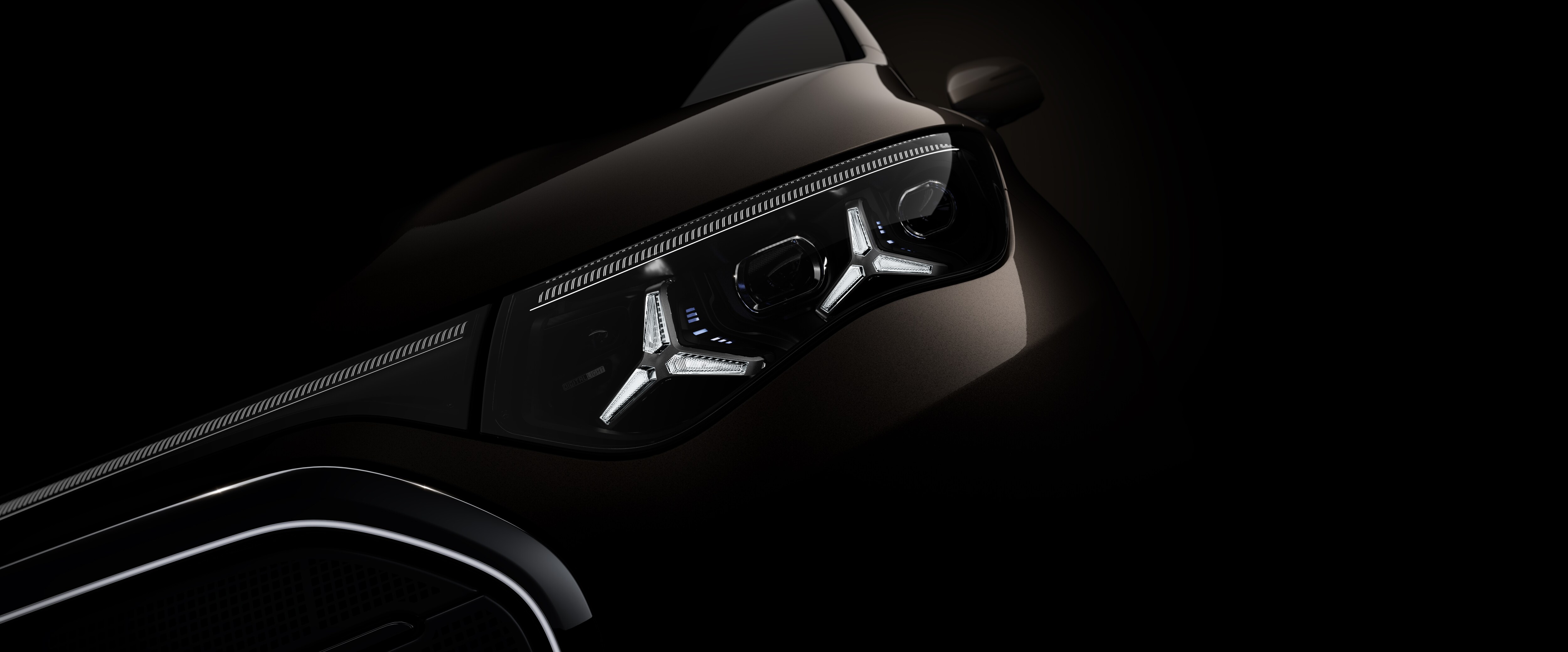 Fronten på den nya Mercedes-Benz VLE