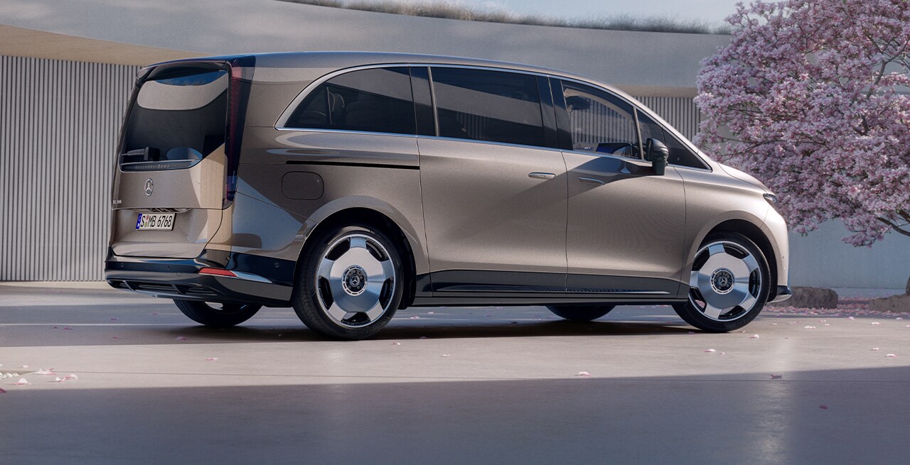 Den aerodynamiska silhuetten och det uttrycksfulla bakpartiet på VLE visas upp