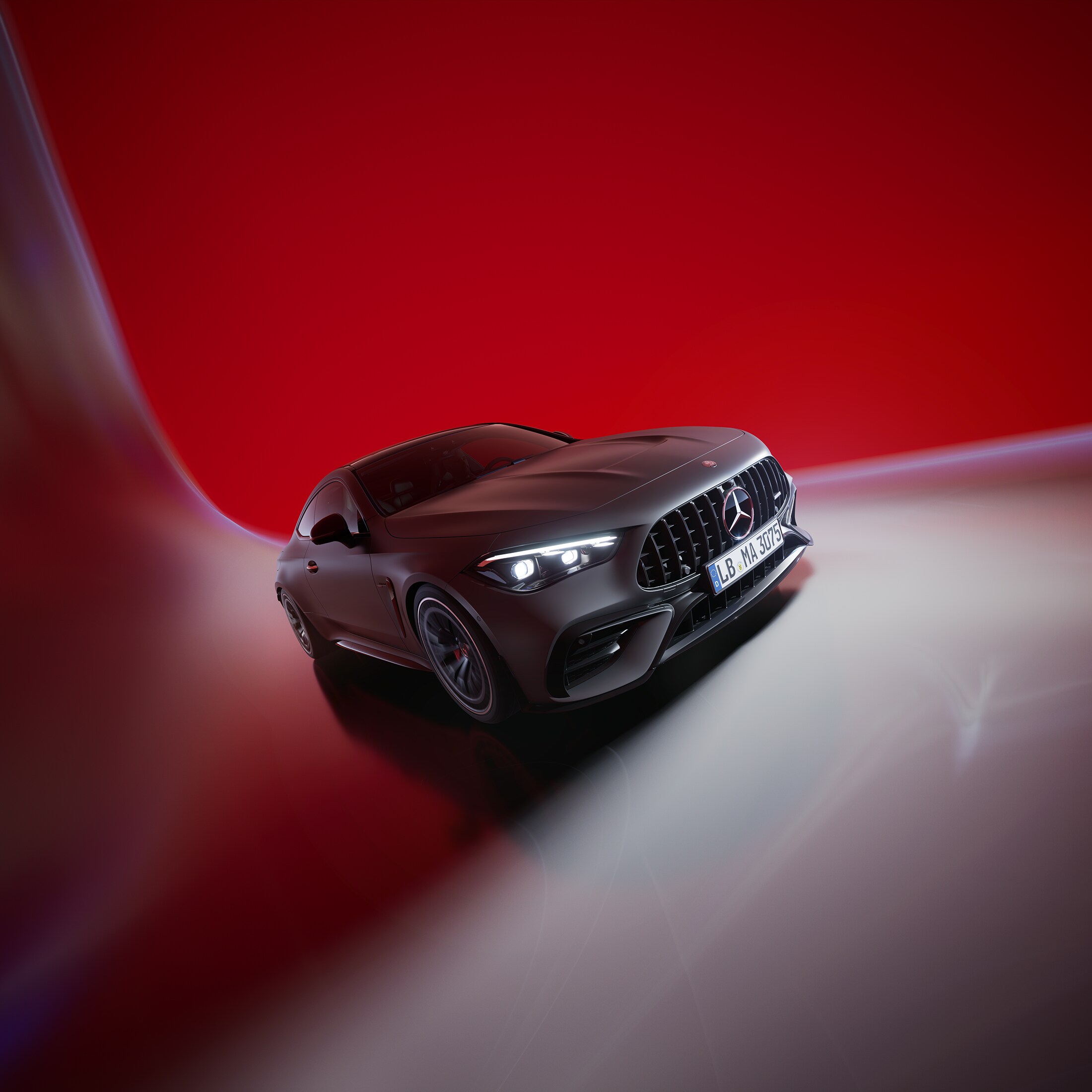 Mercedes-AMG CLE Coupé sedd snett framifrån