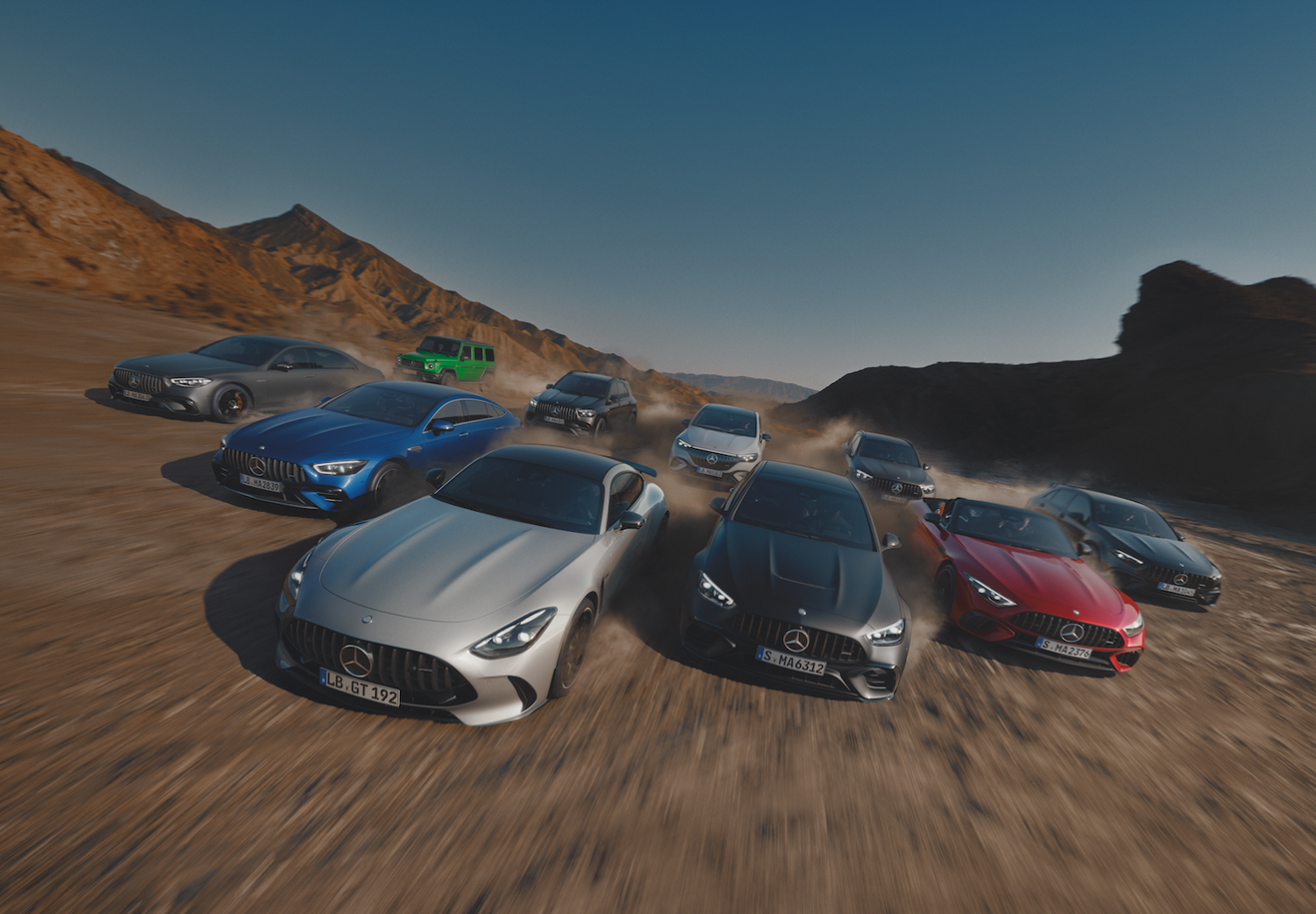 Världen runt | Mercedes-AMG Mercedes-Benz AMG modellserie i öknen