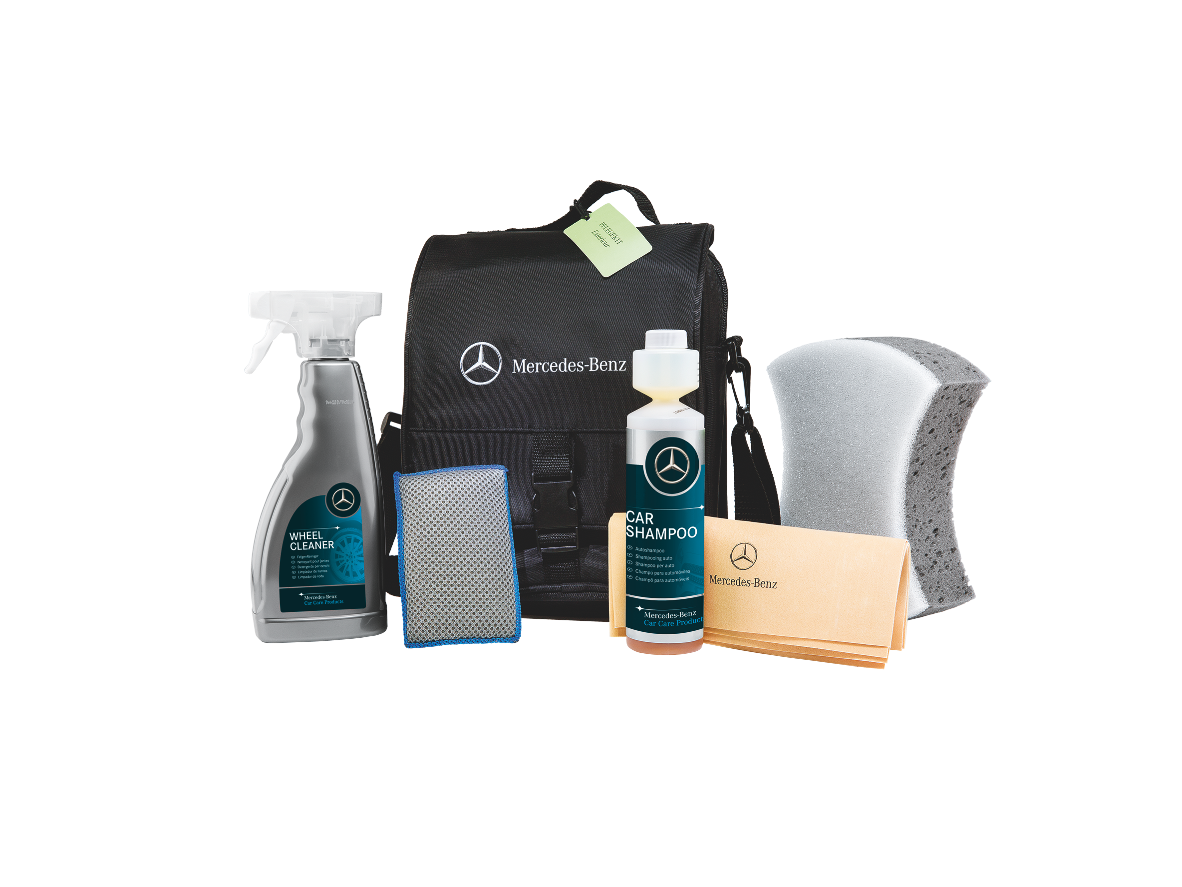 Mercedes-Benz bilvårdssats för exteriören.