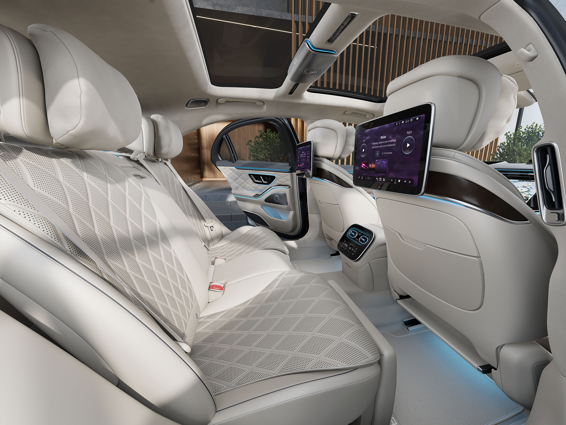 Komfort | Mercedes-Benz Interiörvy av en Mercedes-Benz-bil.