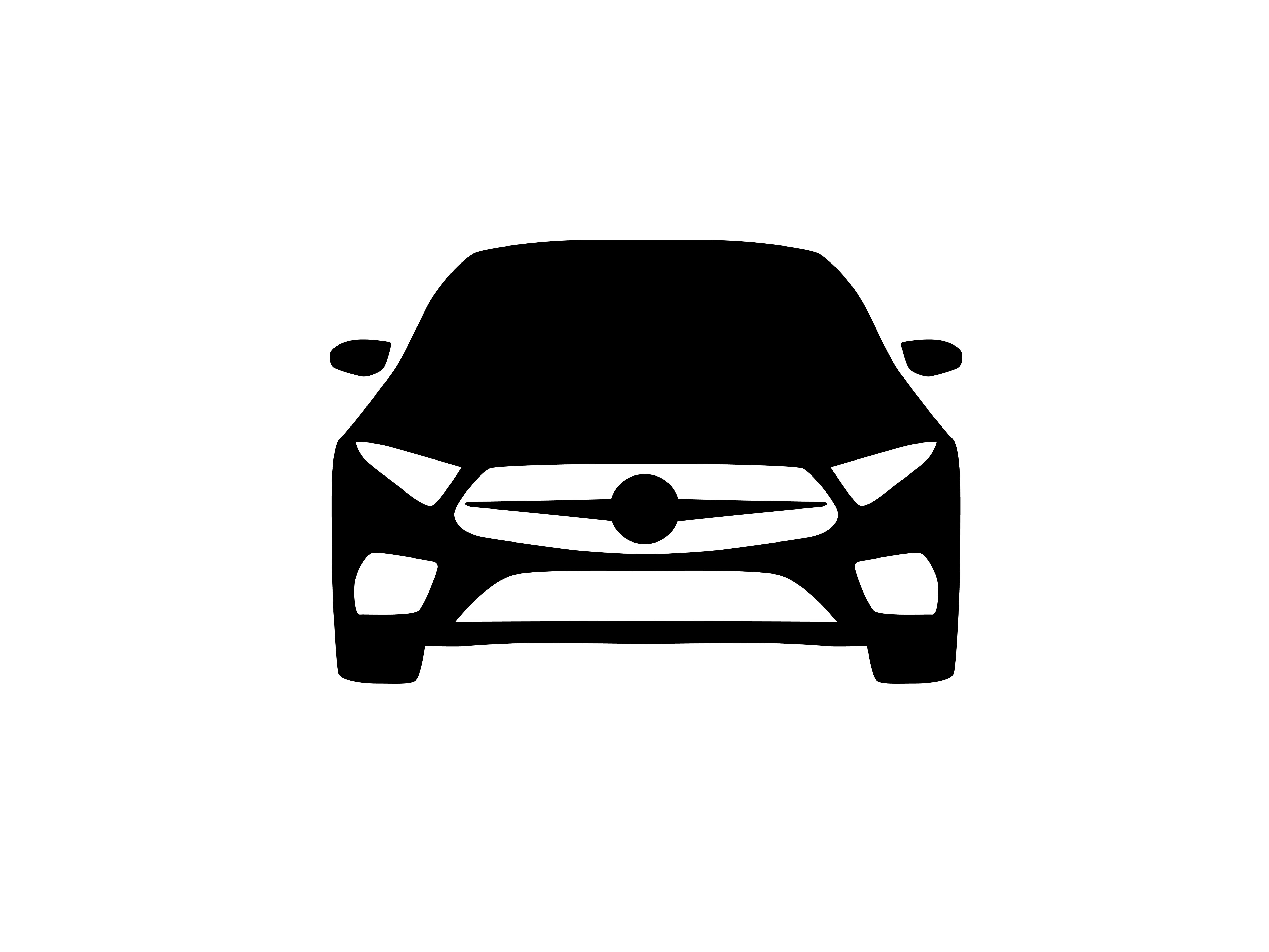 Svart Mercedes-Benz bilikon