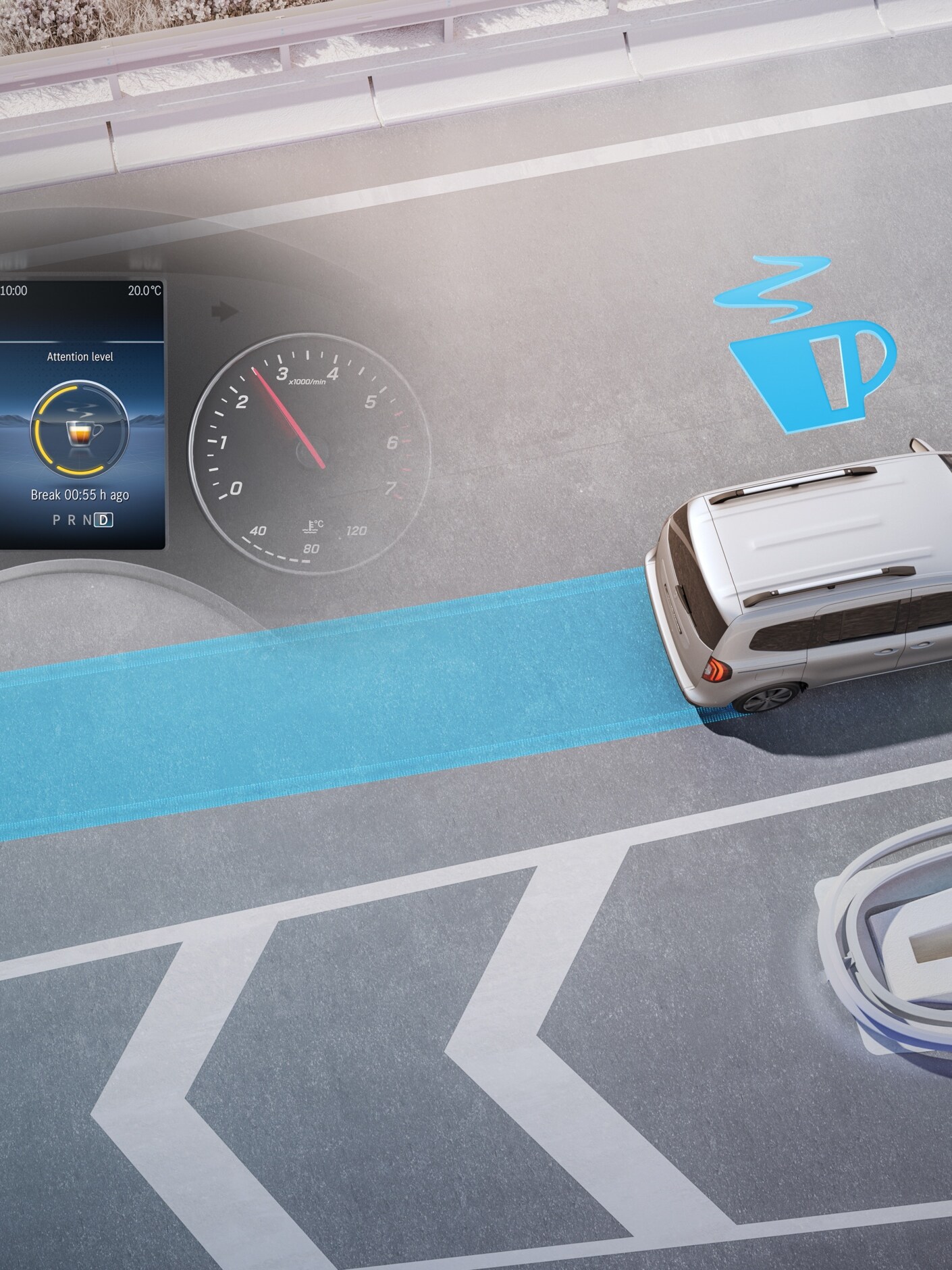 Systemet ATTENTION ASSIST i Mercedes-Benz Citan Skåpbil