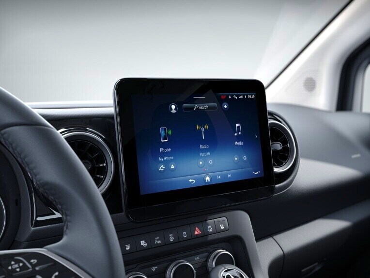 MBUX multimediesystem med 9,5 tum stor skärm i Mercedes-Benz Citan Skåpbil.