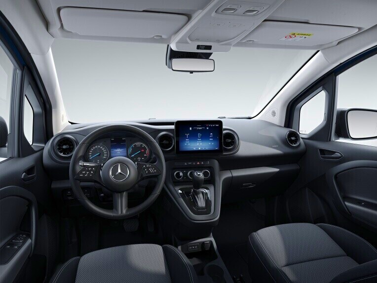Interiör i Mercedes-Benz eCitan Tourer, designversion BASE