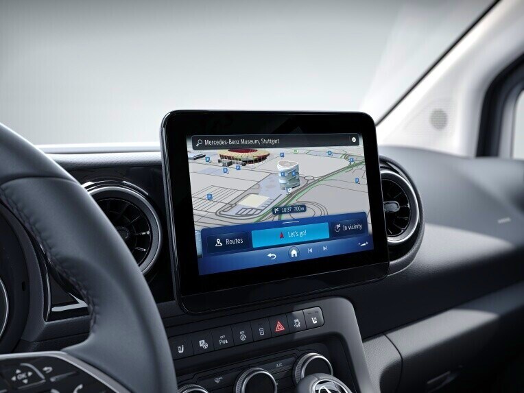 Navigation i MBUX multimediesystem i eCitan Tourer