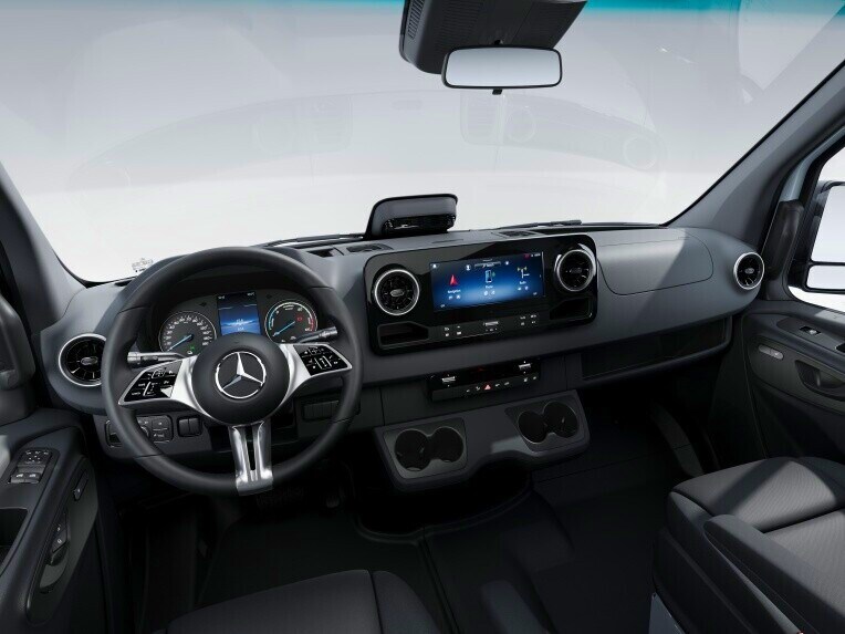Förarhytten hos Mercedes-Benz eSprinter Chassi i designversion PRO
