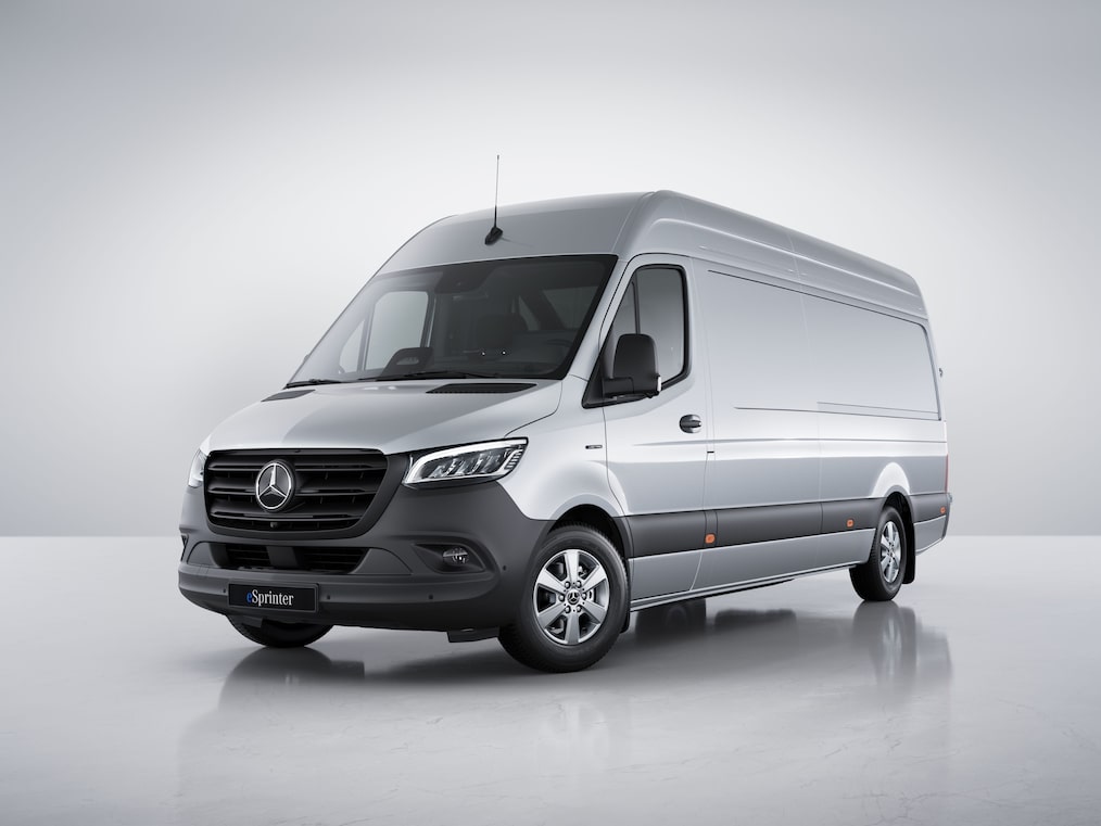 Designversionen SELECT av Mercedes-Benz eSprinter skåpbil.