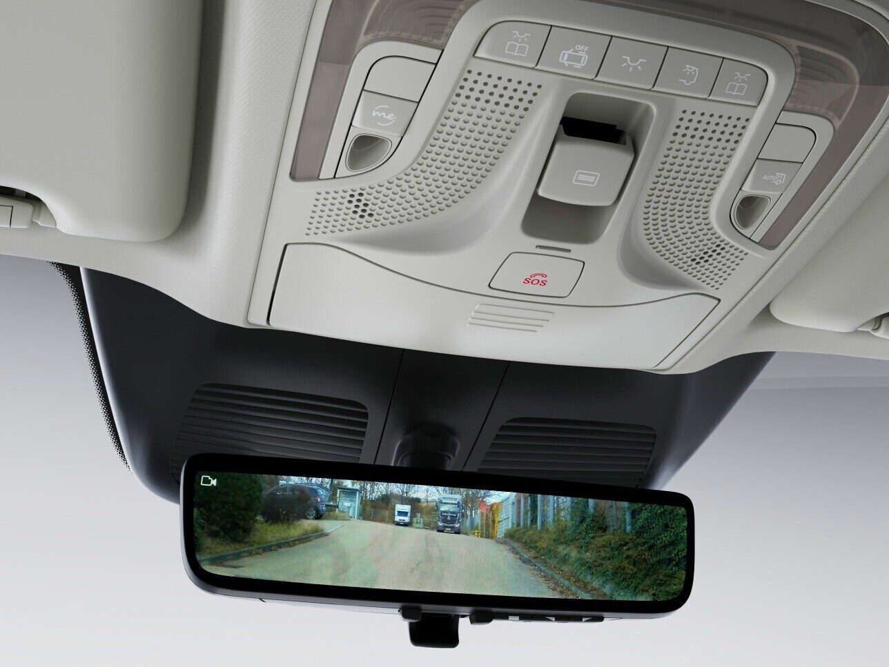 Digital backspegel i Mercedes-Benz eVito Tourer