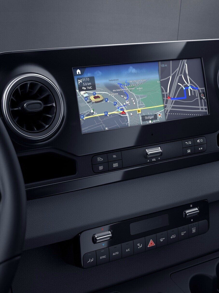 MBUX multimediesystem i Sprinter Chassi från Mercedes-Benz