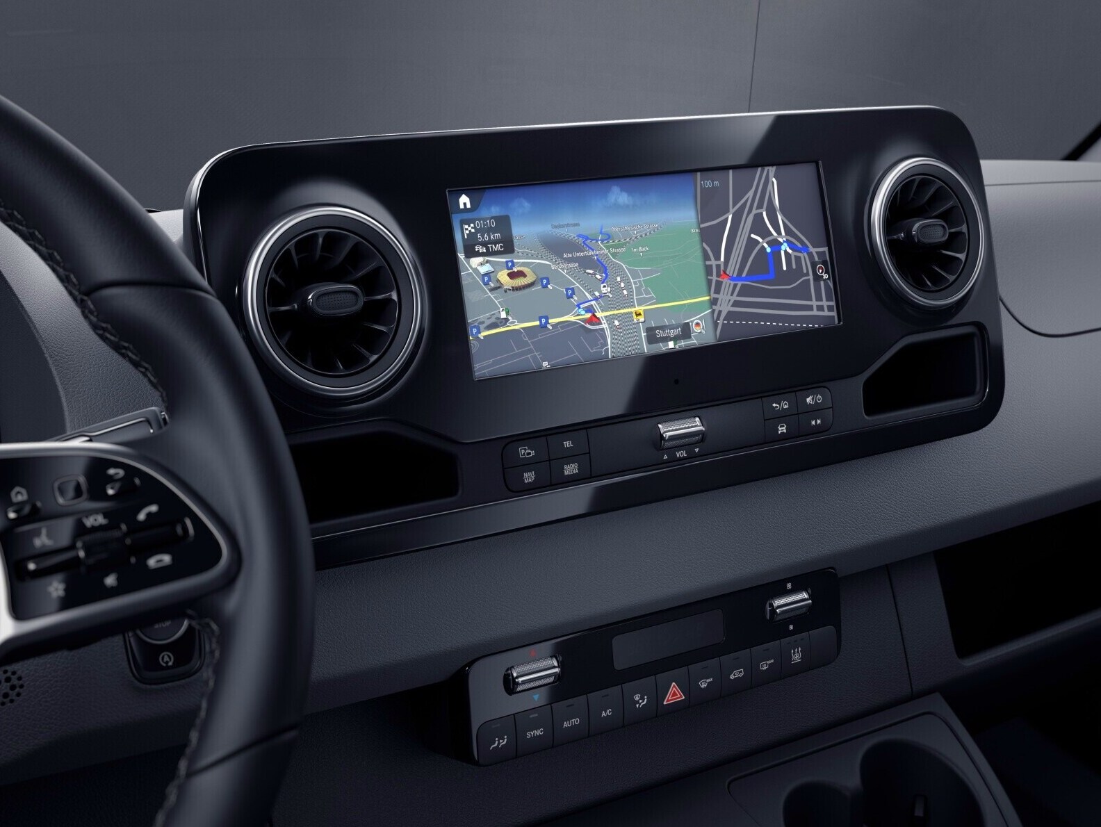 MBUX multimediesystem i Sprinter Chassi från Mercedes-Benz
