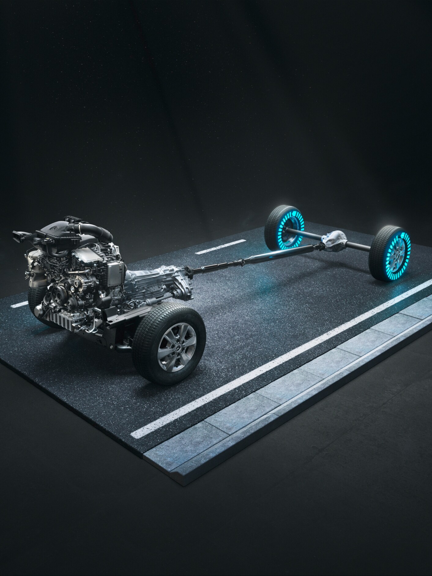 4x4 fyrhjulsdrift med torque-on-demand hos Sprinter Tourer