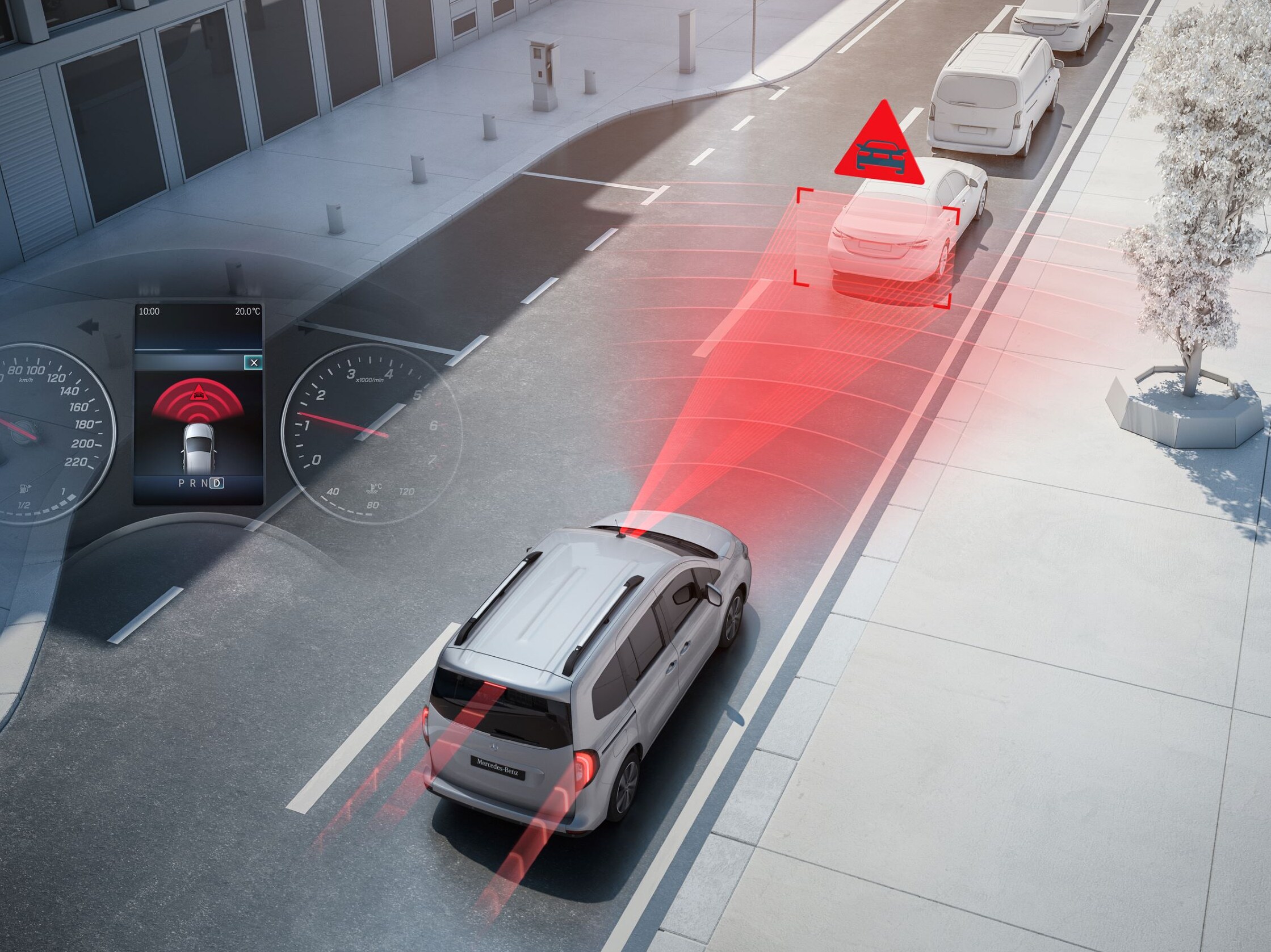 Citan från Mercedes-Benz med aktivt körhjälpssystem