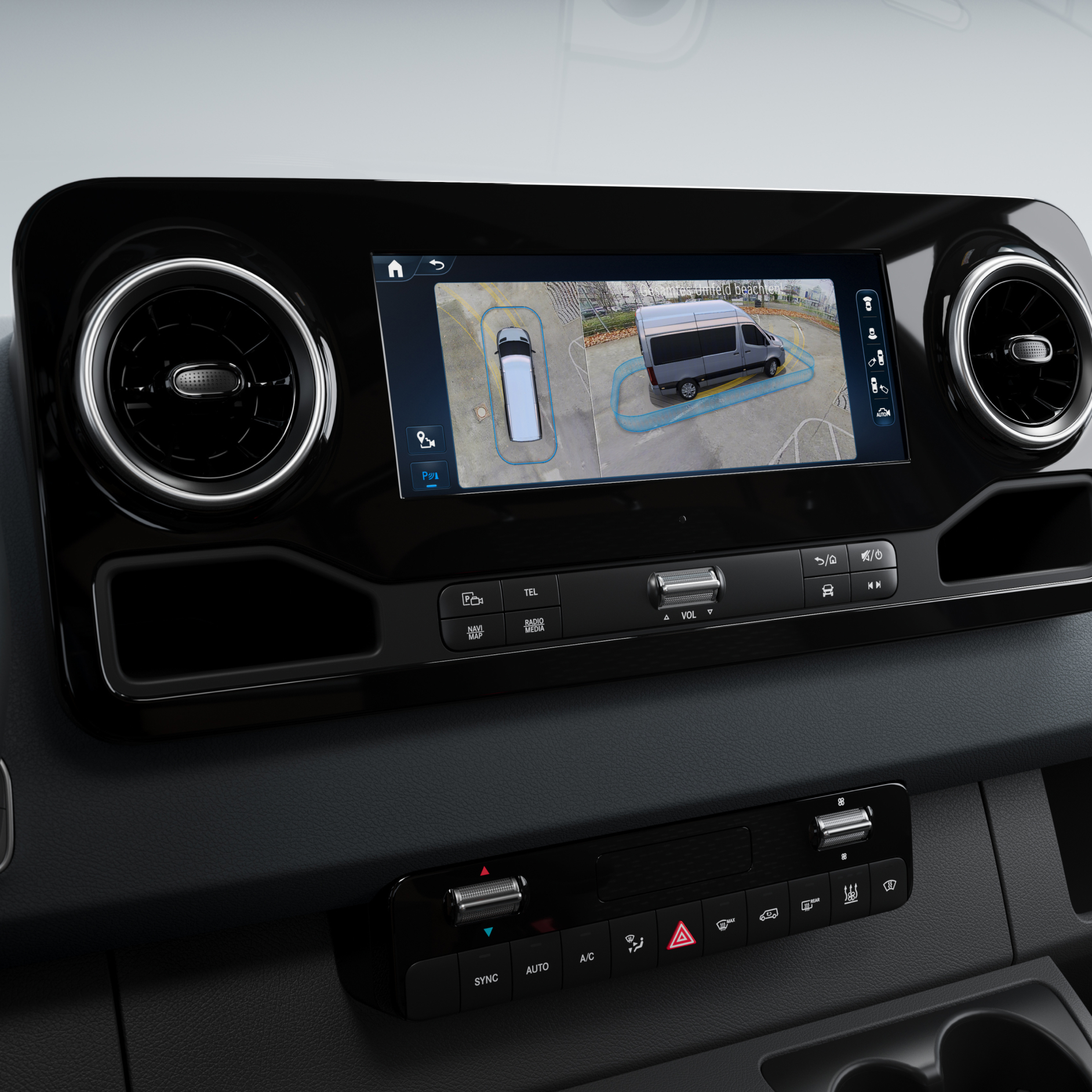 MBUX multimediesystem | Mercedes-Benz Transportbilar MBUX multimediesystemet i en transportbil från Mercedes-Benz.