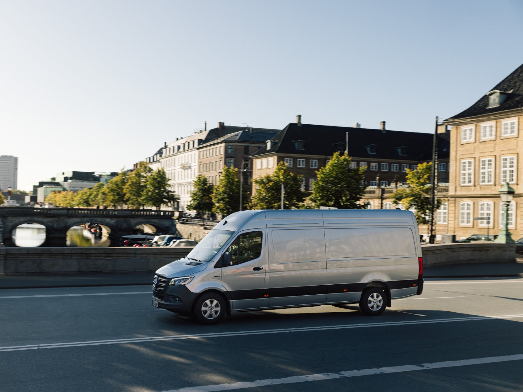 Mercedes-Benz eSprinter körandes i Köpenhamn