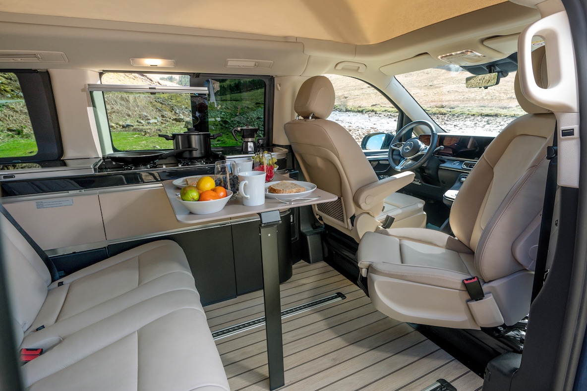 Passagerarutrymmet i V-Klass Marco Polo.