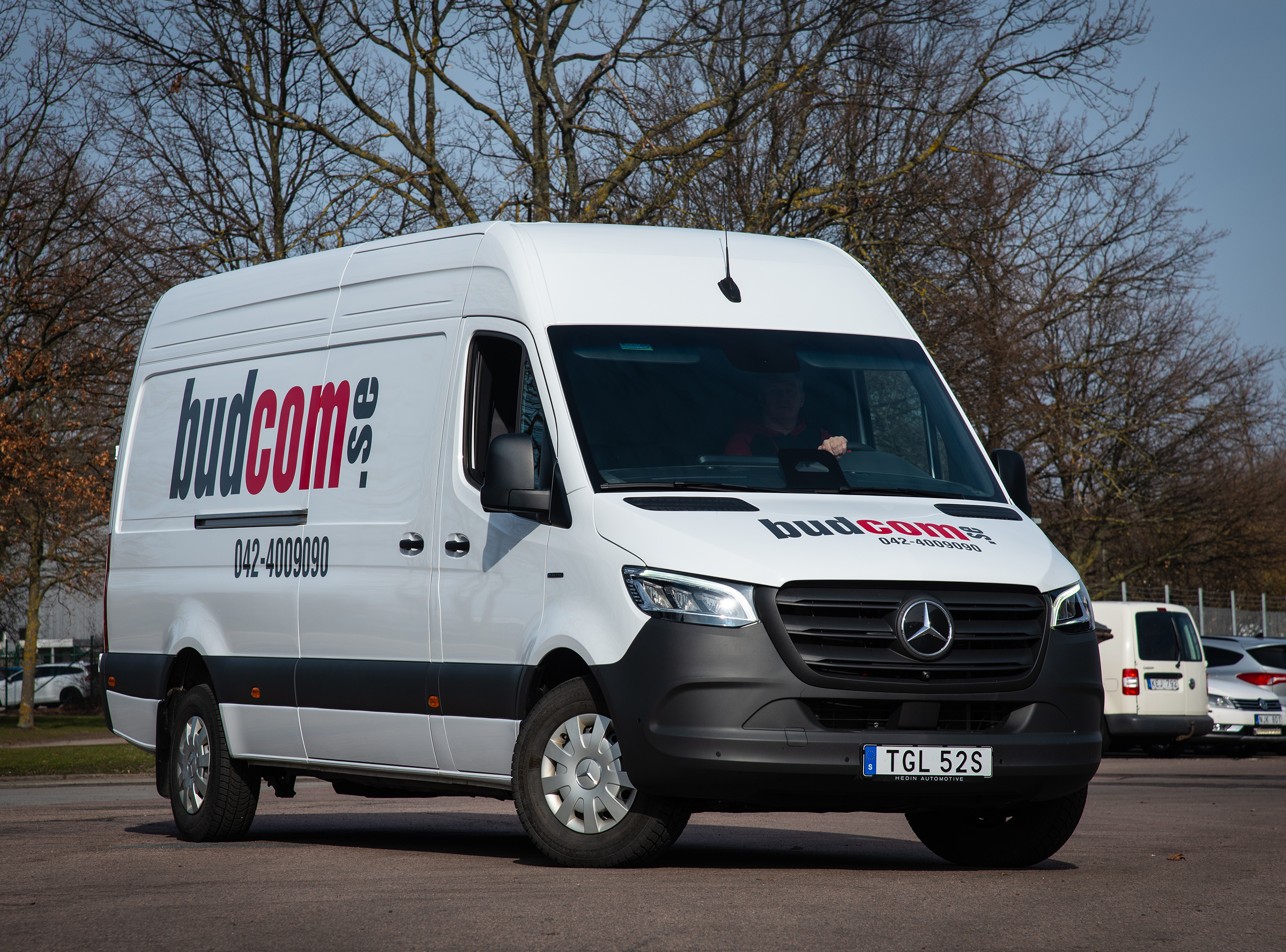 Budcom | Företag och kunder | Mercedes-Benz Transportbilar Mercedes-Benz eSprinter från Budcom